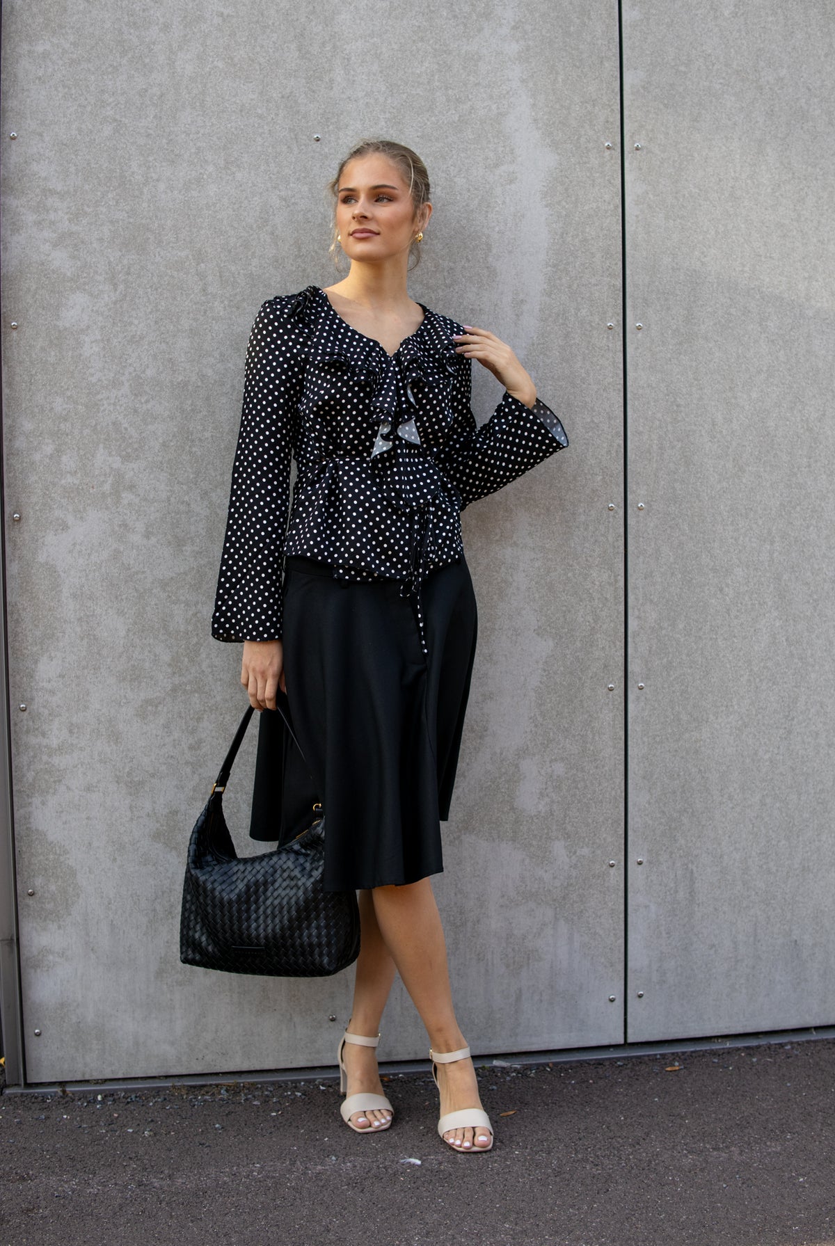 Aslaug solid Wool skirt - black - Skjørt - Helt Dilla AS