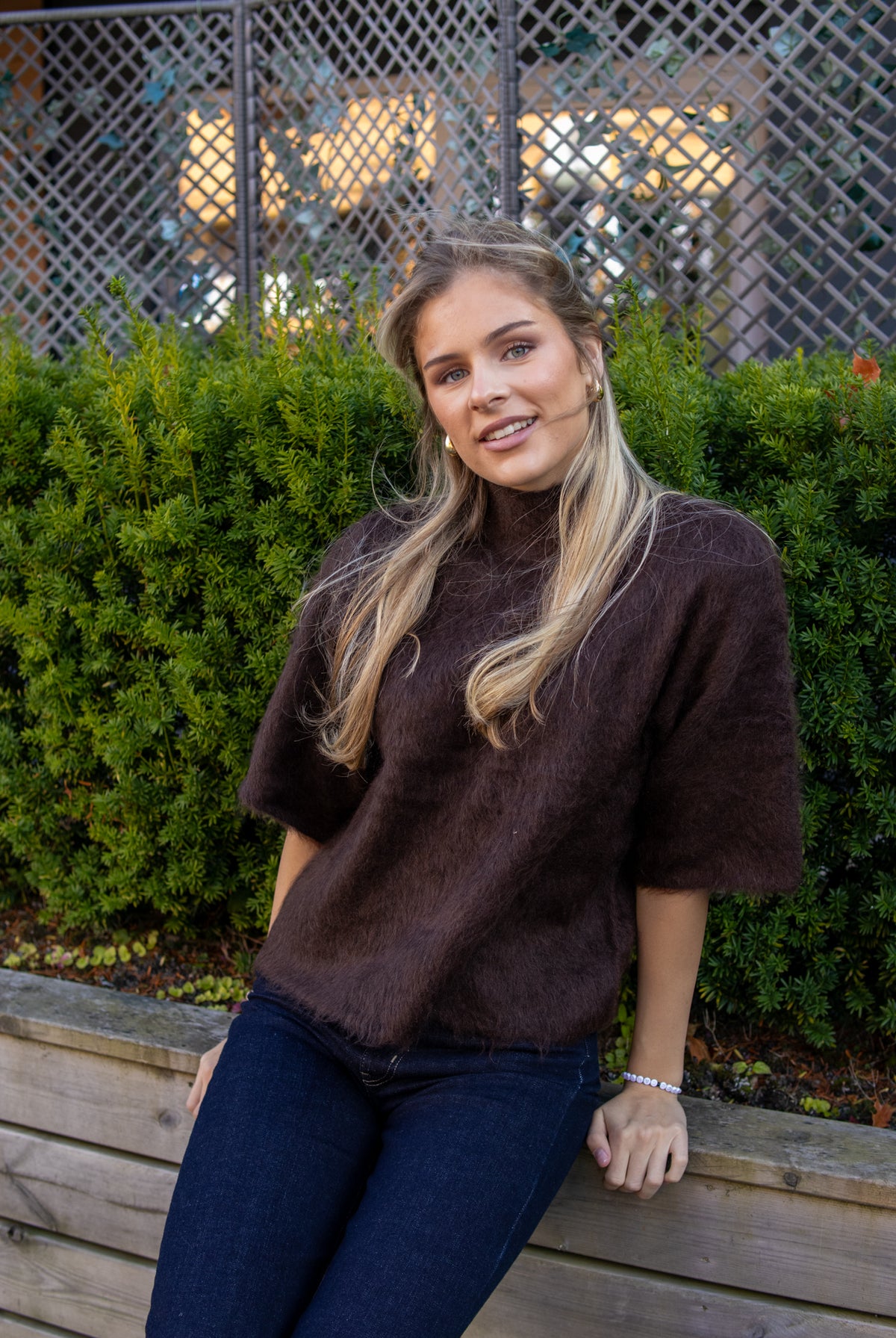 Tilde 2/4 Mohair Blend Knit Pullover - Mole Melange - Topp - Helt Dilla AS