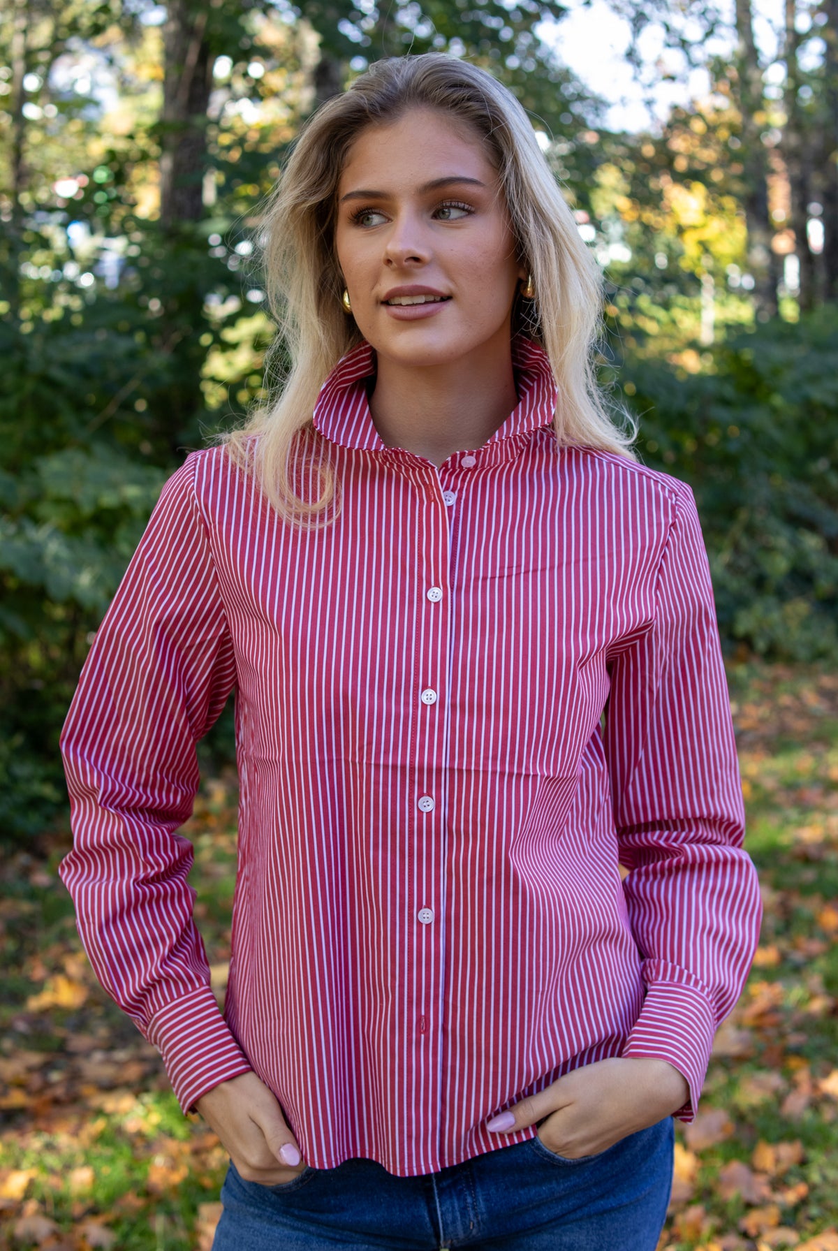 NuPaloma Tie Shirt - Goji Berry - Skjorter - Helt Dilla AS