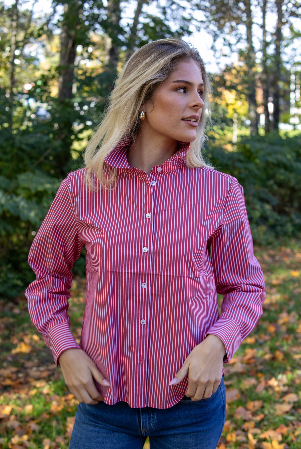 NuPaloma Tie Shirt - Goji Berry - Skjorter - Helt Dilla AS