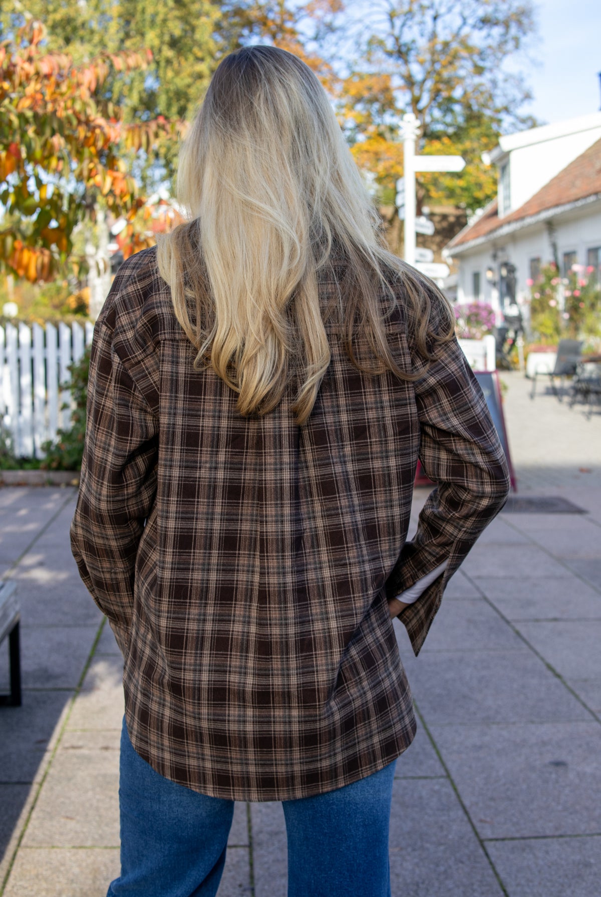 Krista check - brown - Skjorter - Helt Dilla AS