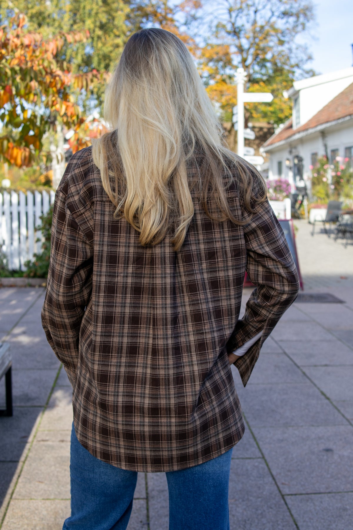 Krista check - brown - Skjorter - Helt Dilla AS