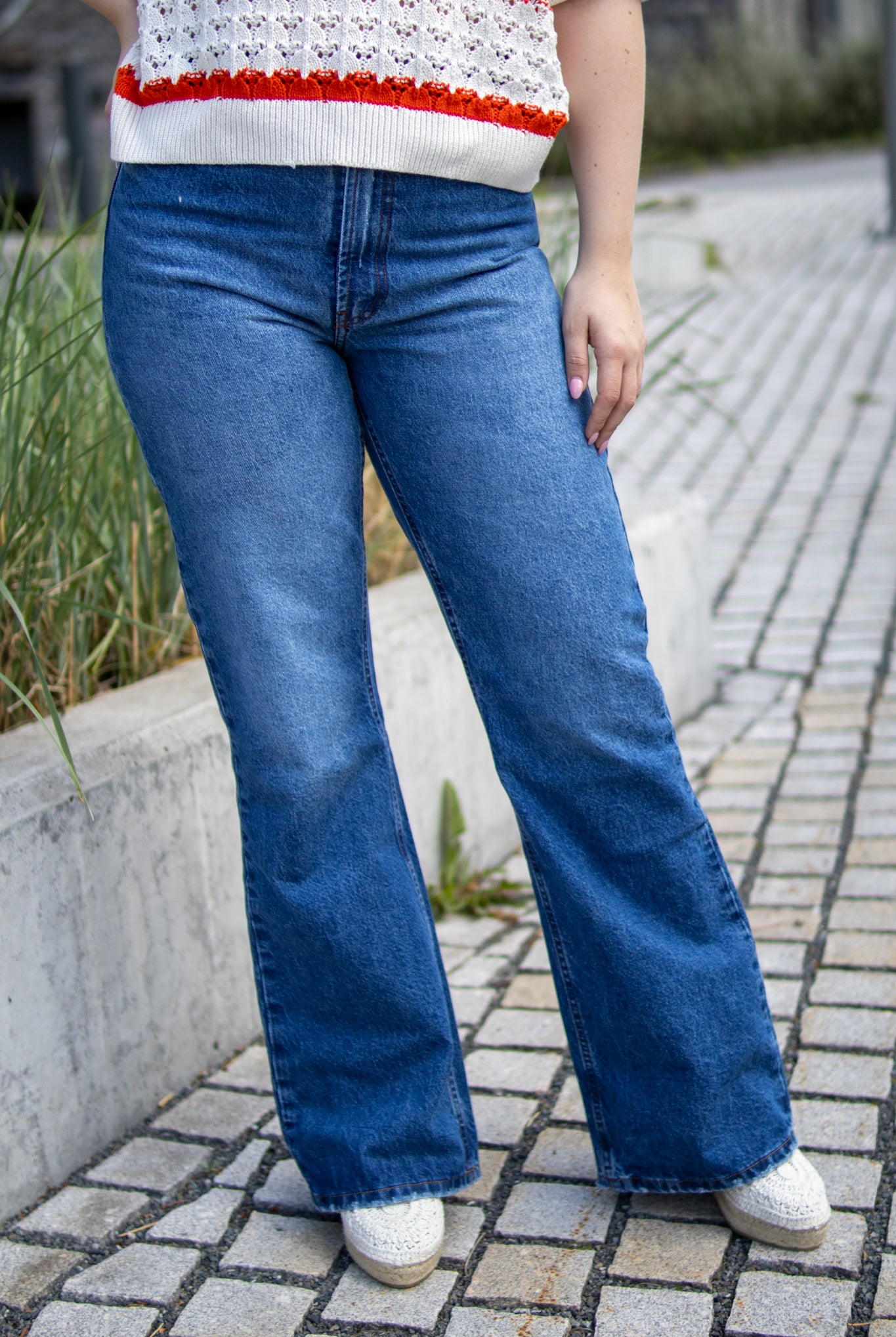 Ninette jackson - distressed double stone - Jeans - Helt Dilla AS