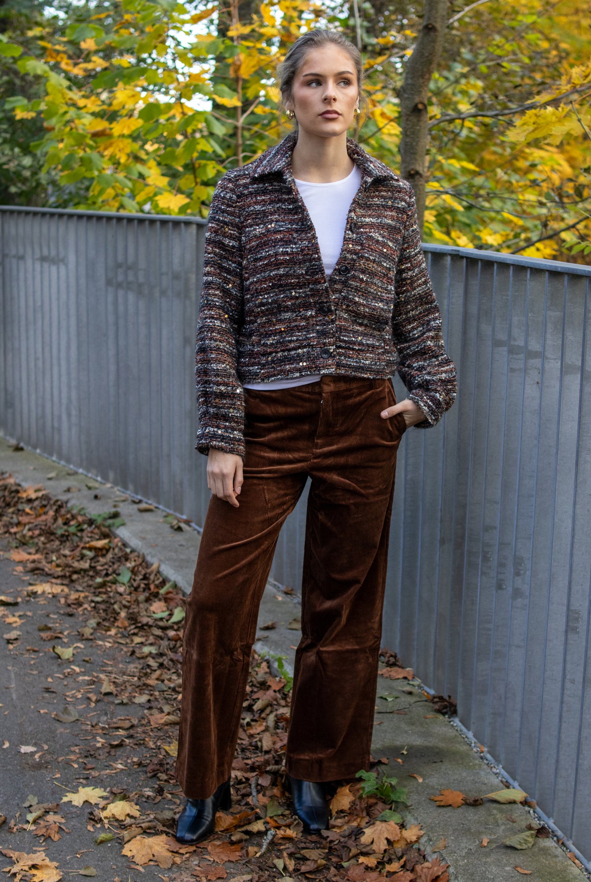 Part Two ColumbaPW bukser i Downtown Brown, heltdilla-3043, med komfortabel passform og moderne design.