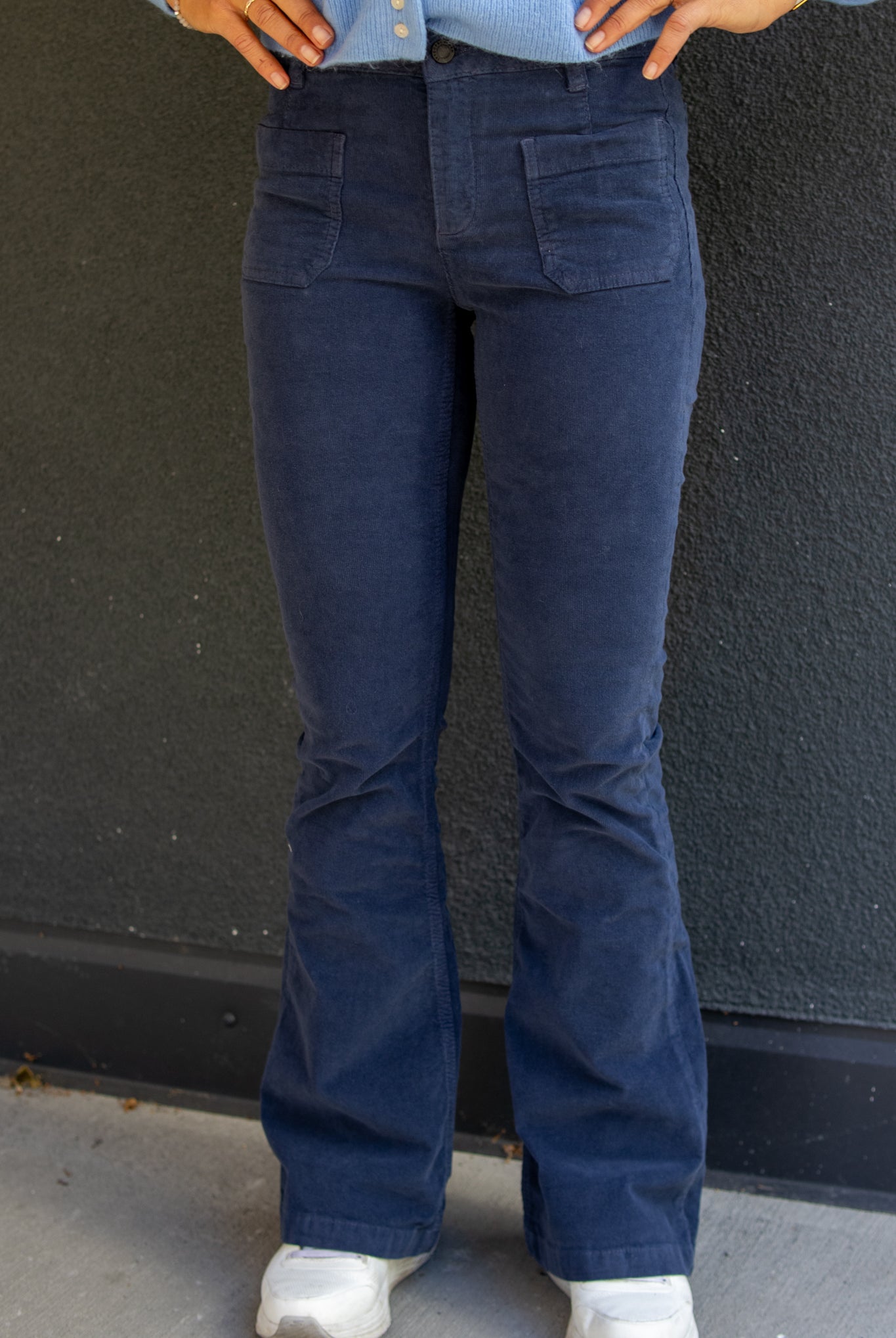 Ann Charlotte Jeans Baby Cord - Deep Navy BLue - Jeans - Helt Dilla AS