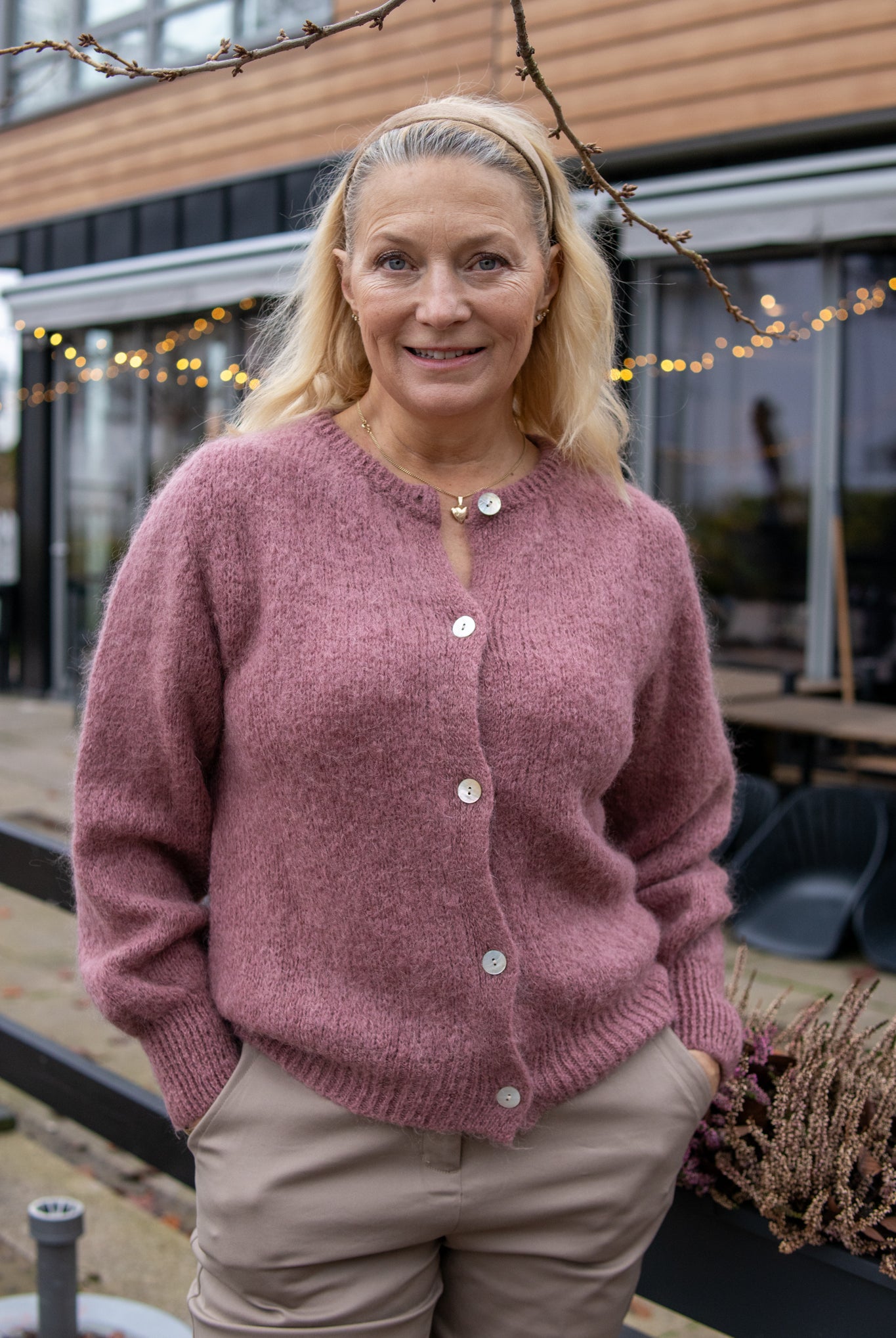 Ida Cardigan - dusty rose - Cardigans - Helt Dilla AS