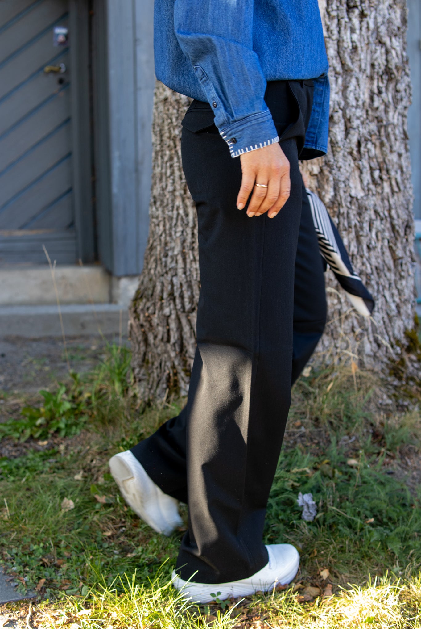 Andrea Wide pant - Black - Bukser - Helt Dilla AS