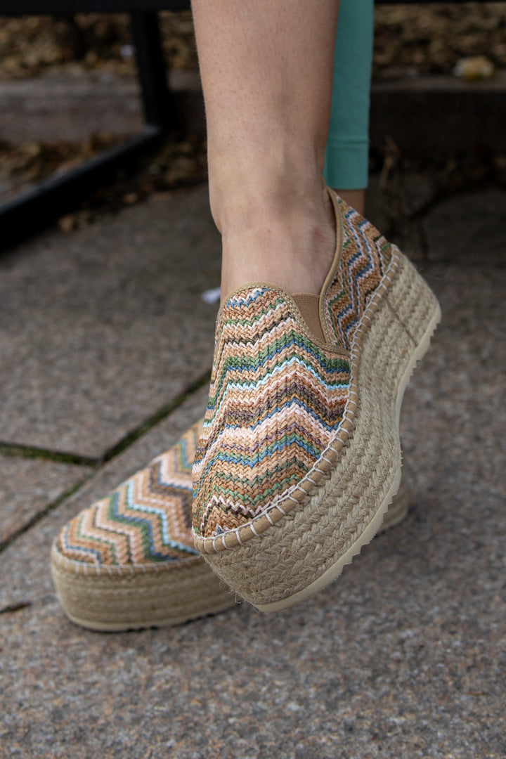 LILLY1ET - BEIGE mønster - Sko - Helt Dilla AS