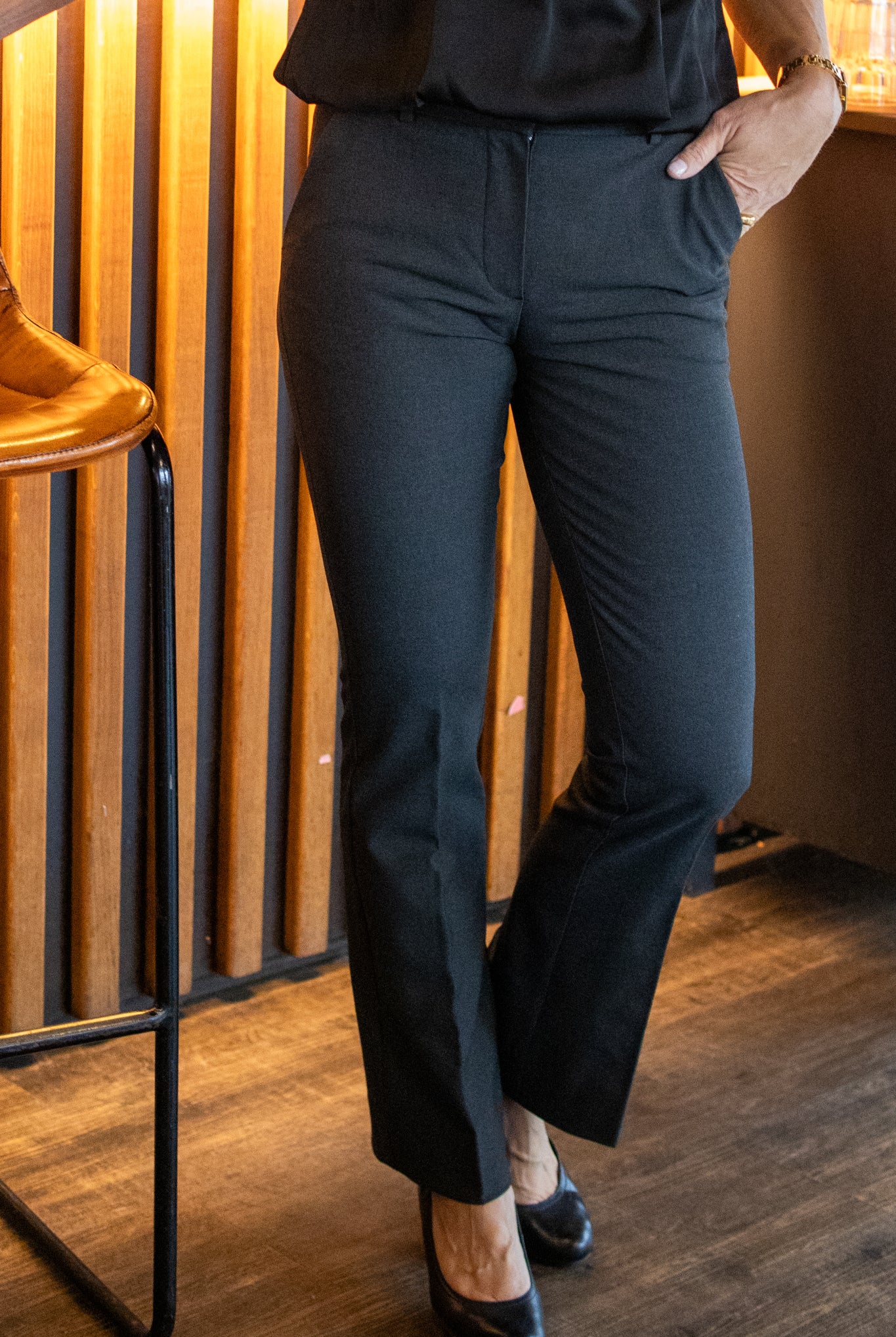 Clara regular - Charcoal melange - Bukser - Helt Dilla AS