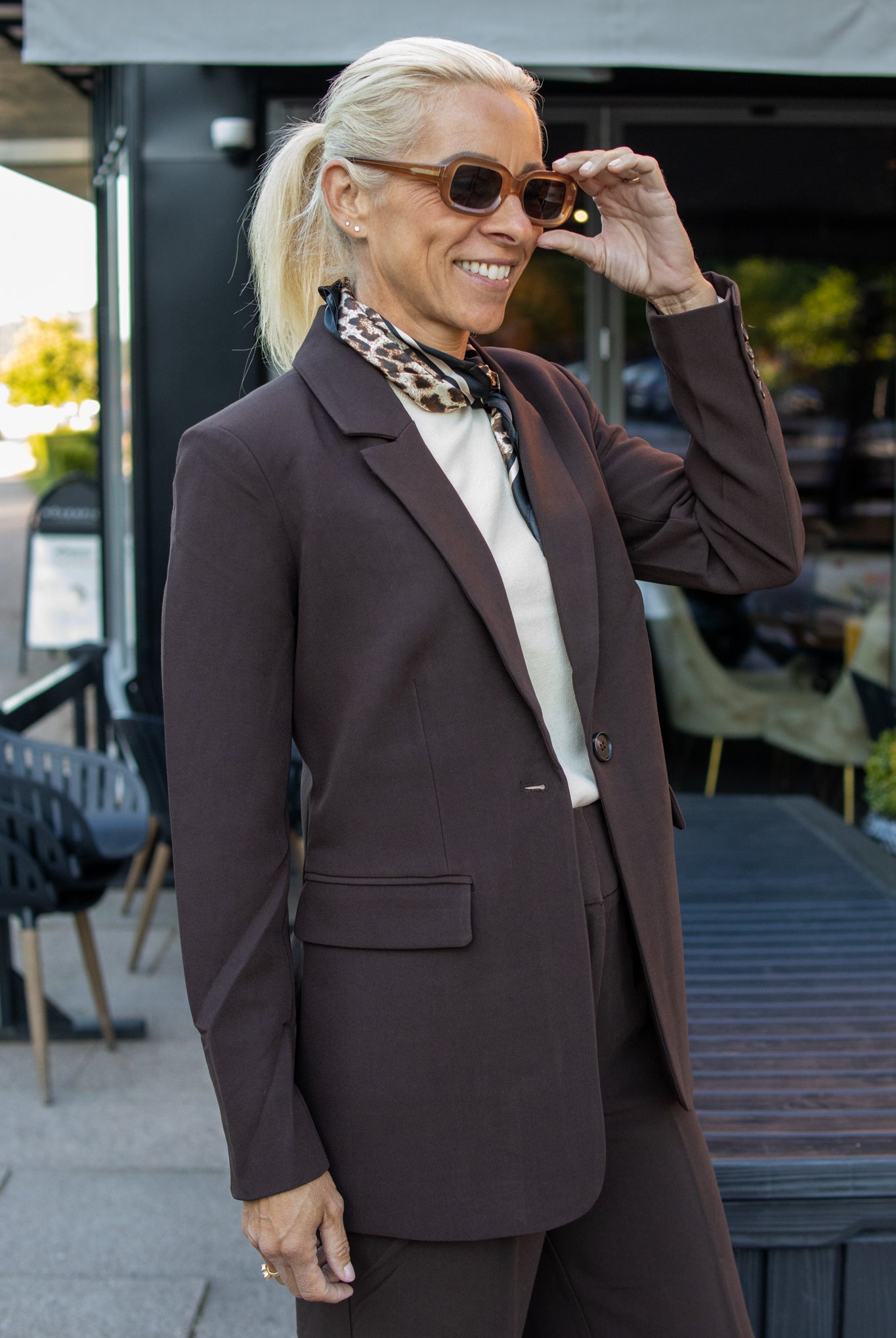 Bussy Blazer - Coffee Brown - Blazer - Helt Dilla AS