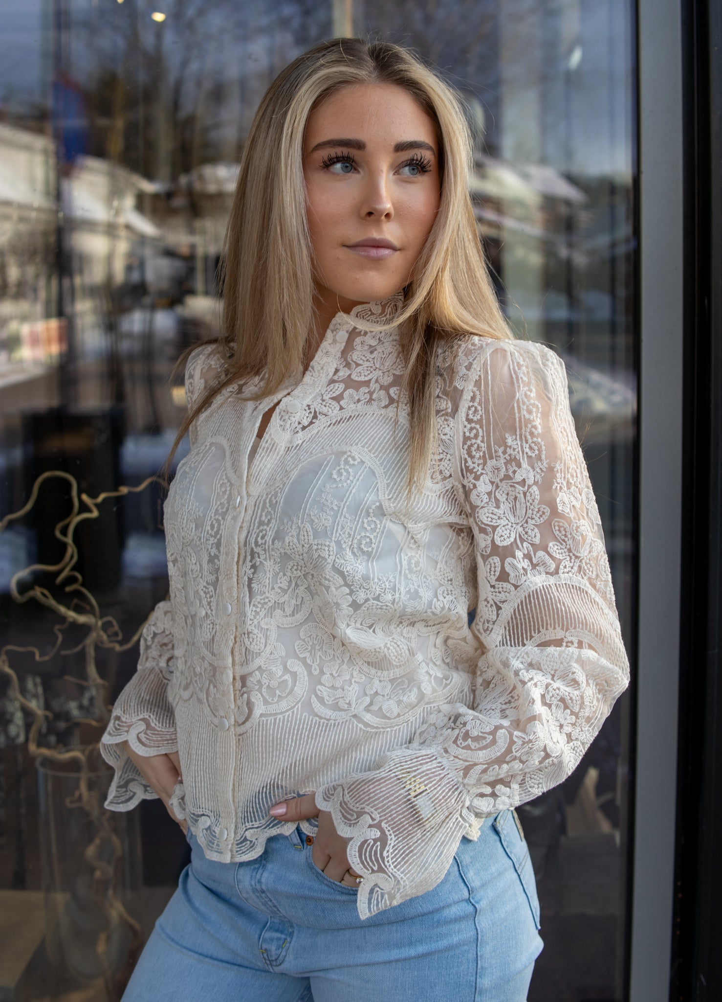 Saruna Bluse - Birch - Bluser - Helt Dilla AS