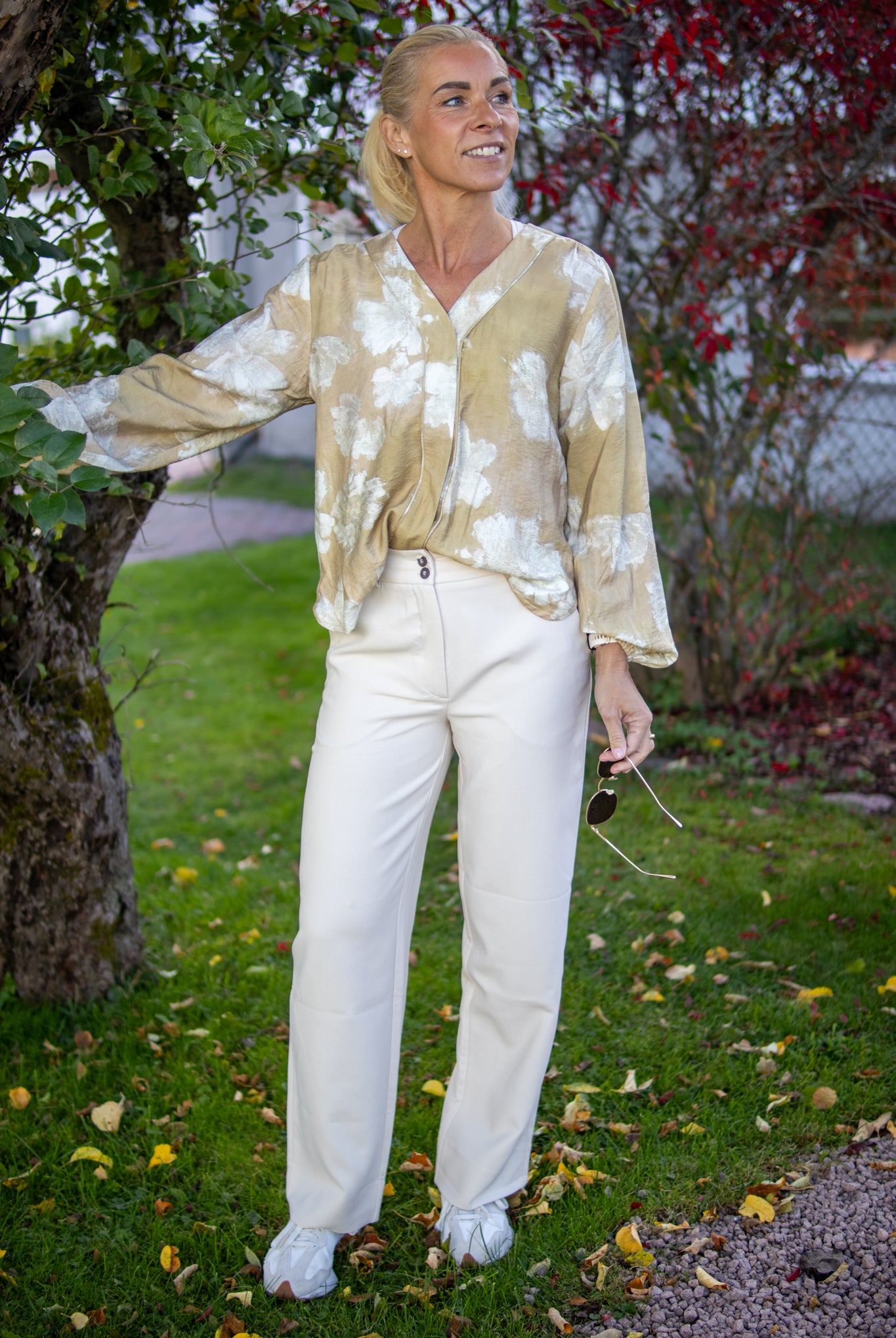 Sophia Regular - Ivory Melange - Bukser - Helt Dilla AS