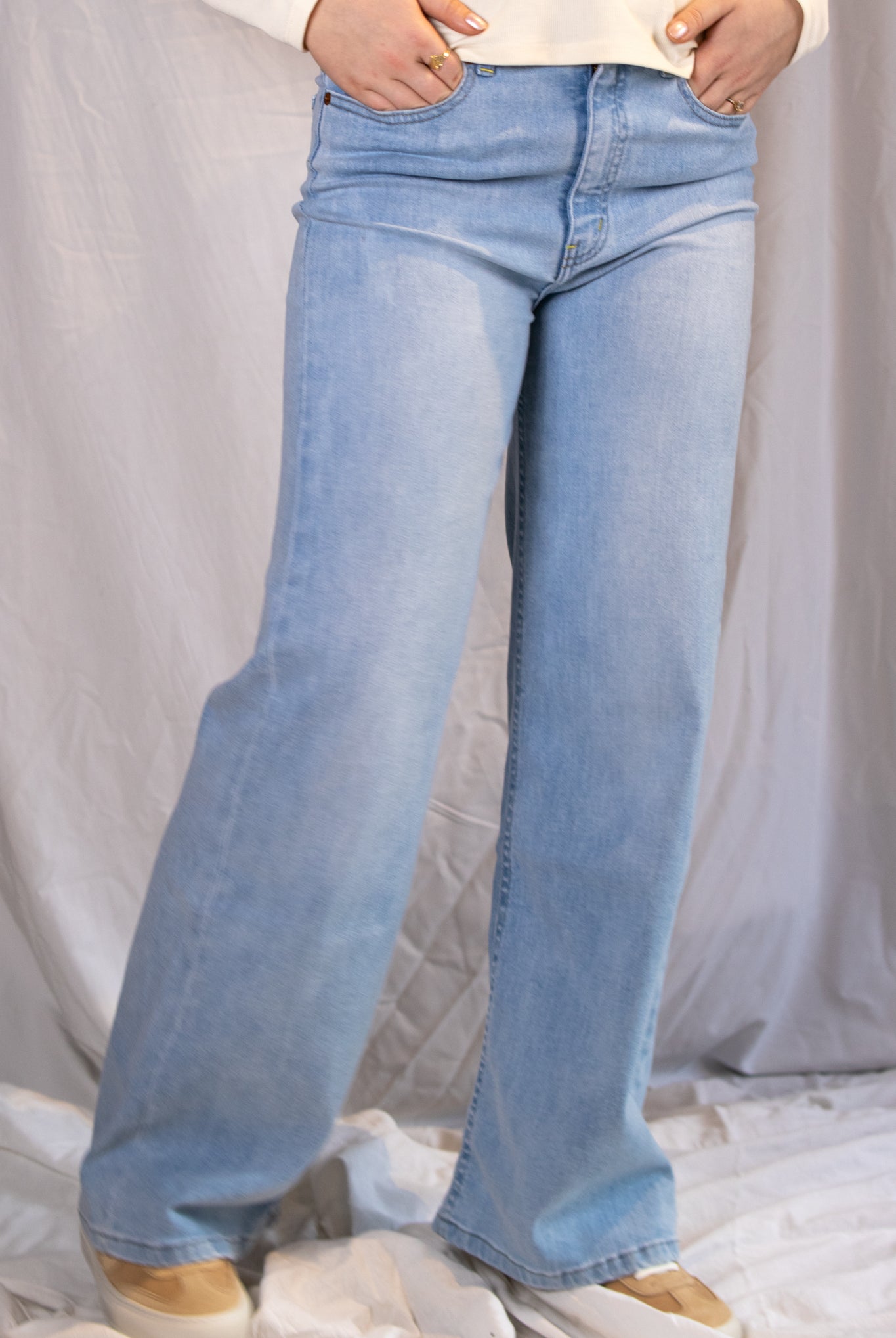 Palazzo Hypersoft - Bleach - Jeans - Helt Dilla AS