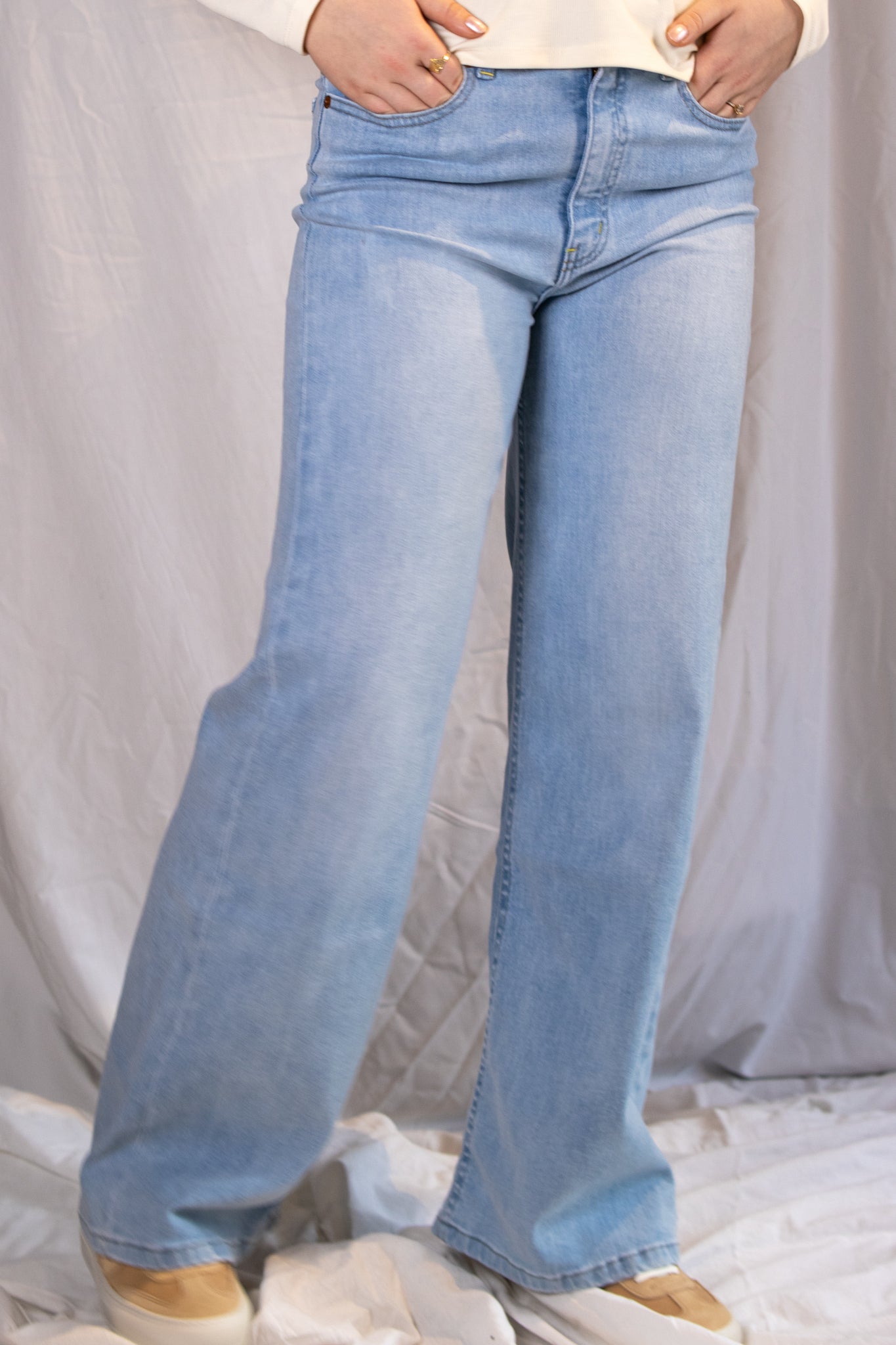 Palazzo Hypersoft - Bleach - Jeans - Helt Dilla AS