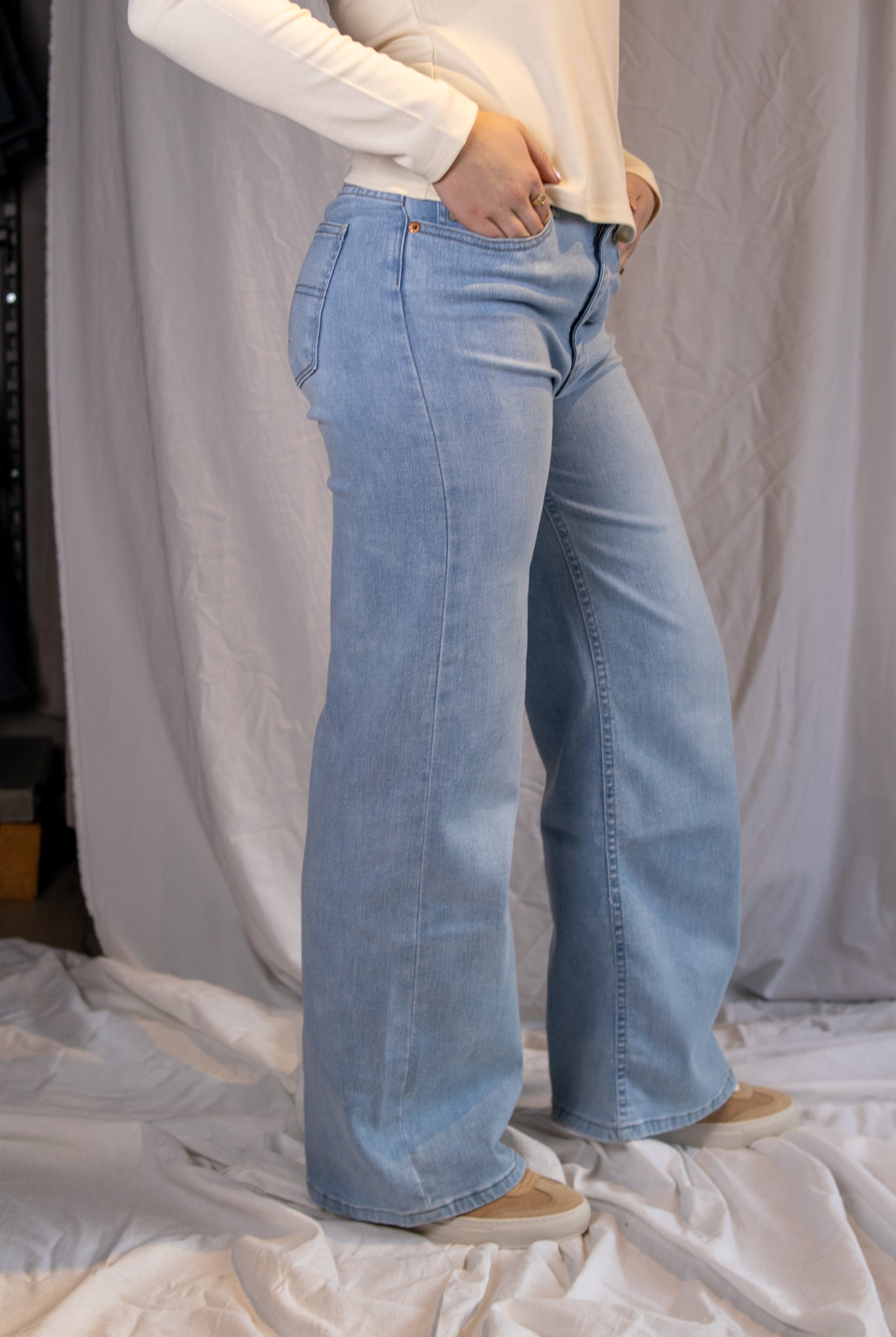 Palazzo Hypersoft - Bleach - Jeans - Helt Dilla AS