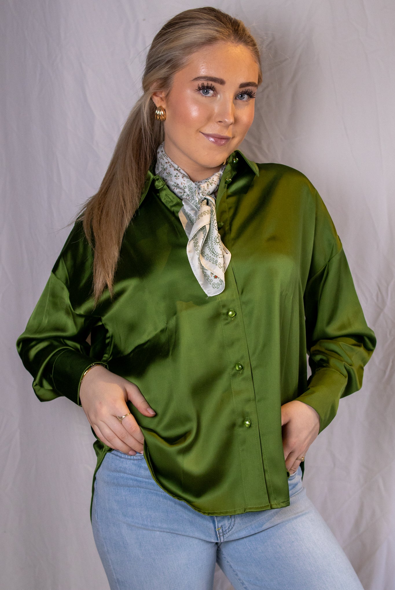 Nusatti Shirt - Cactus - Bluser - Helt Dilla AS
