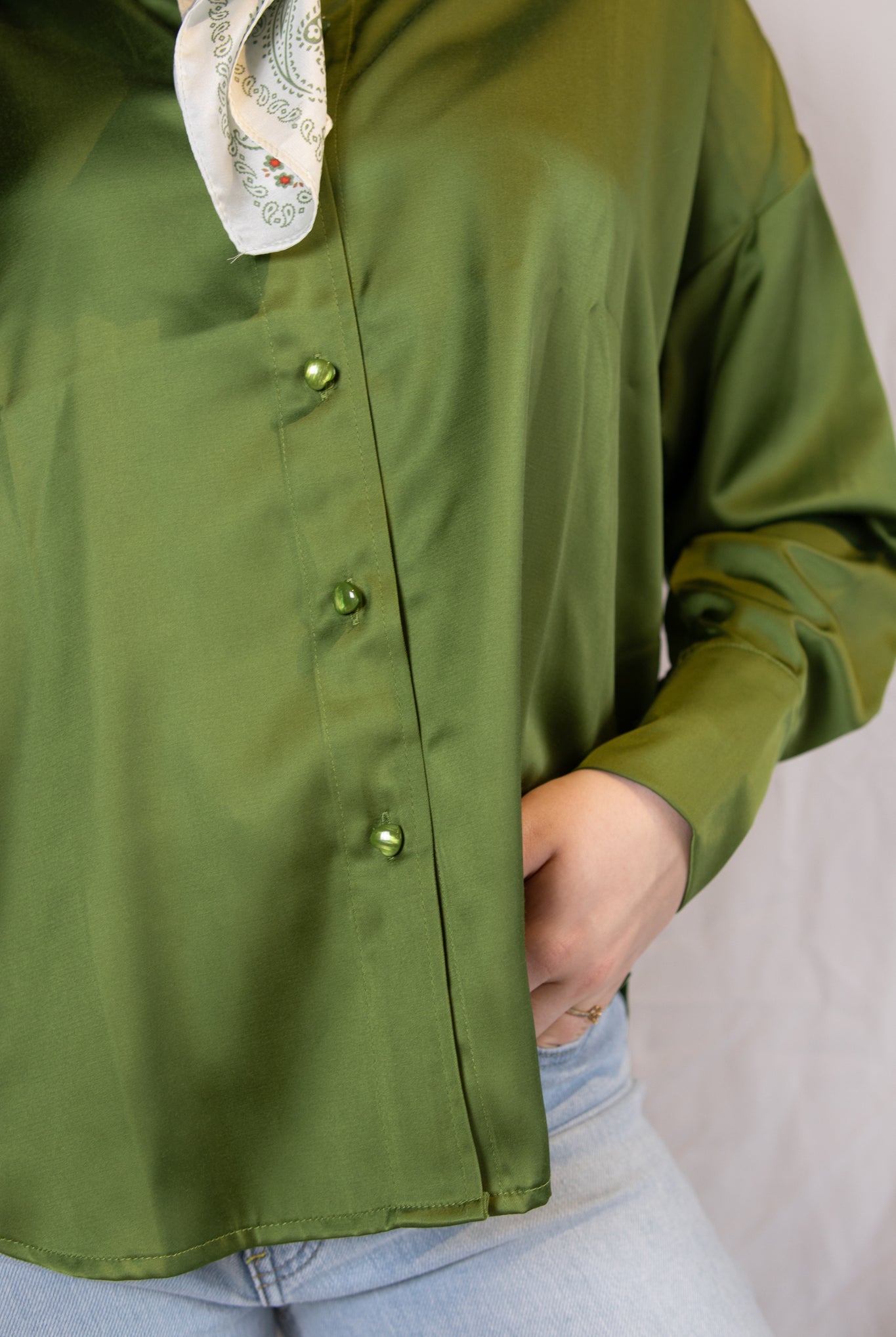 Nusatti Shirt - Cactus - Bluser - Helt Dilla AS