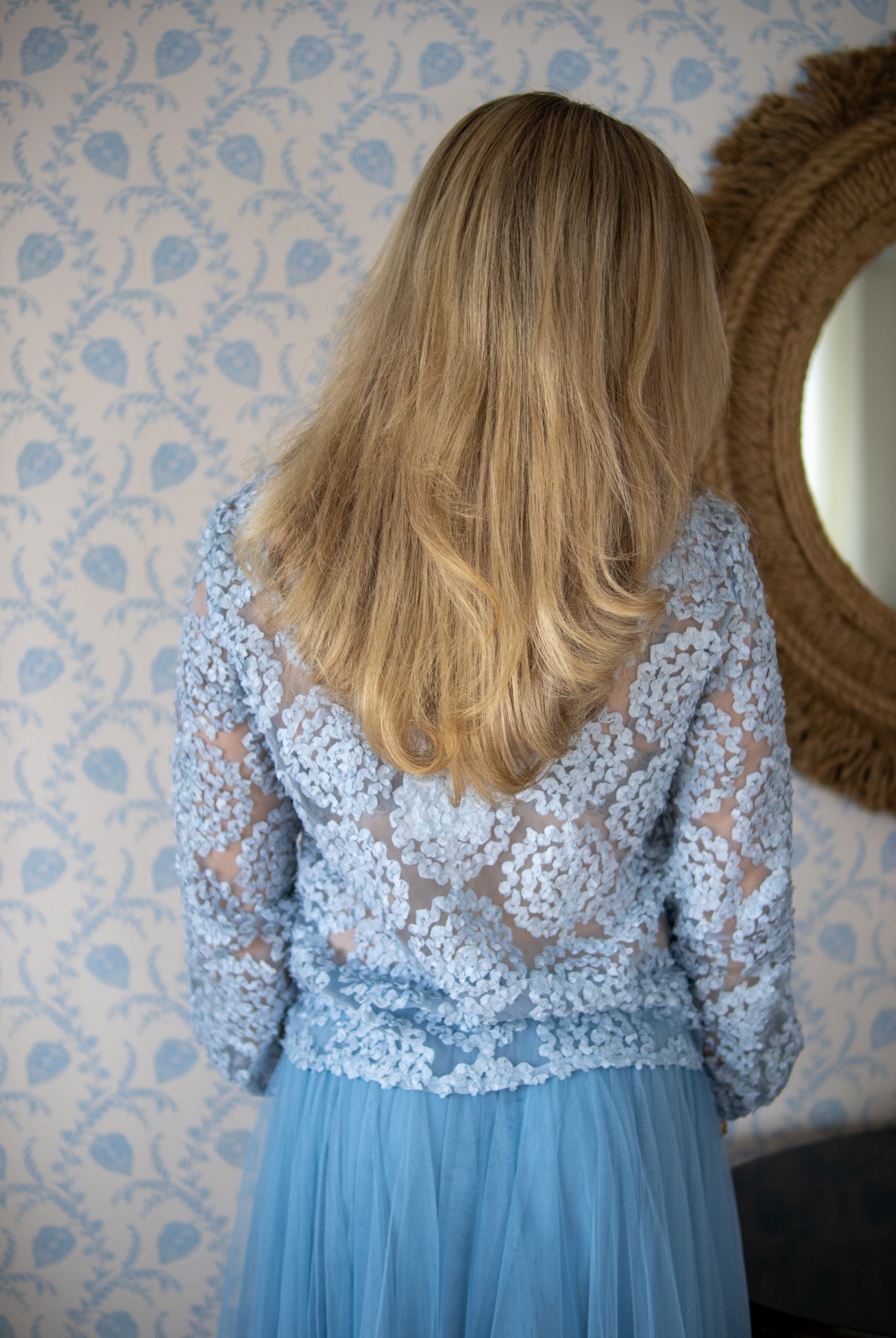 Topp med 3D-effekt - Blå - Topp - Helt Dilla AS