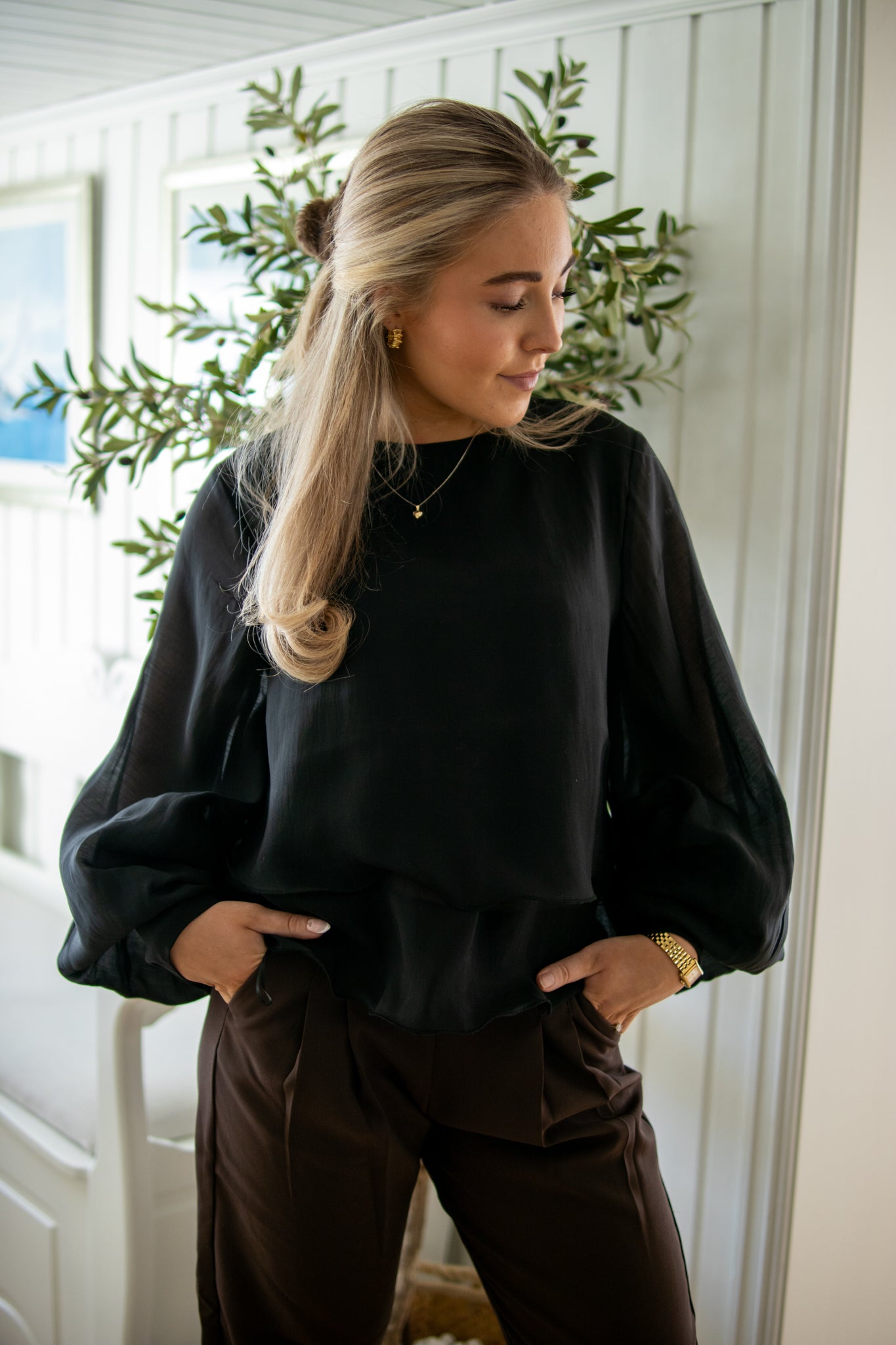Tilly Blouse - Black - Bluser - Helt Dilla AS