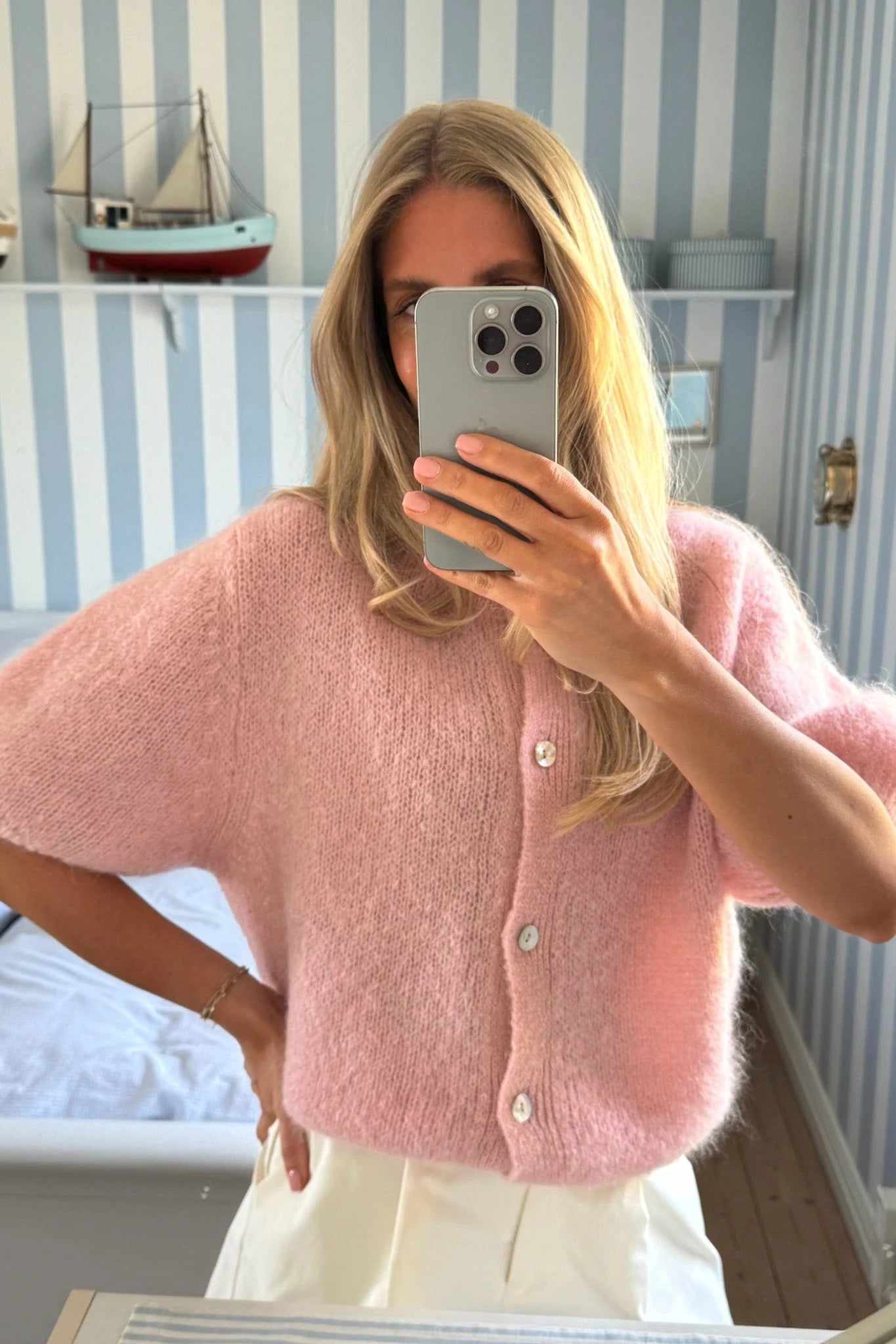 Ida Cardigan - Light Pink - Cardigans - Helt Dilla AS