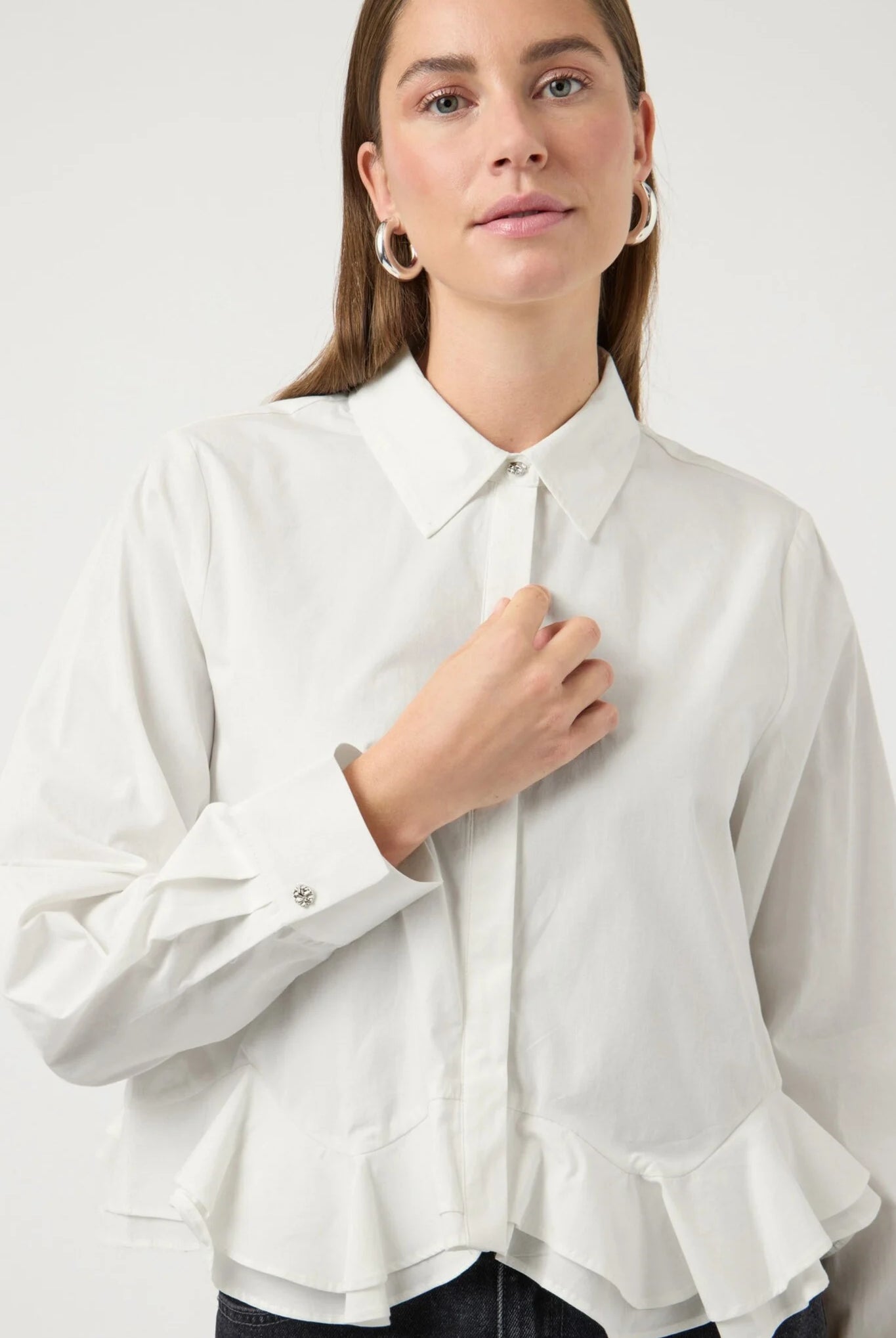 Anera Short Shirt - Star White - Skjorter - Helt Dilla AS