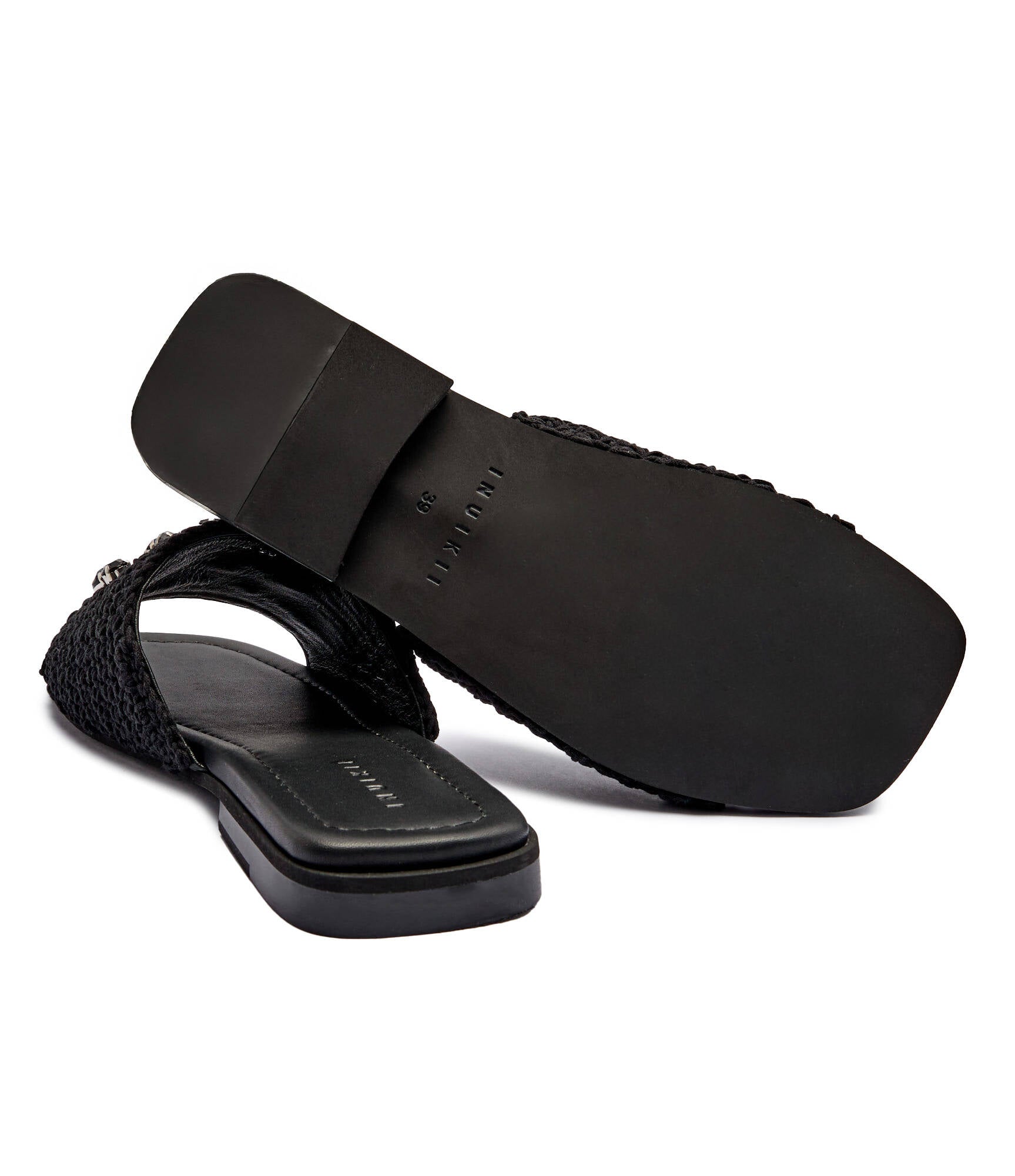 Woven strap stones - black - Sko - Helt Dilla AS