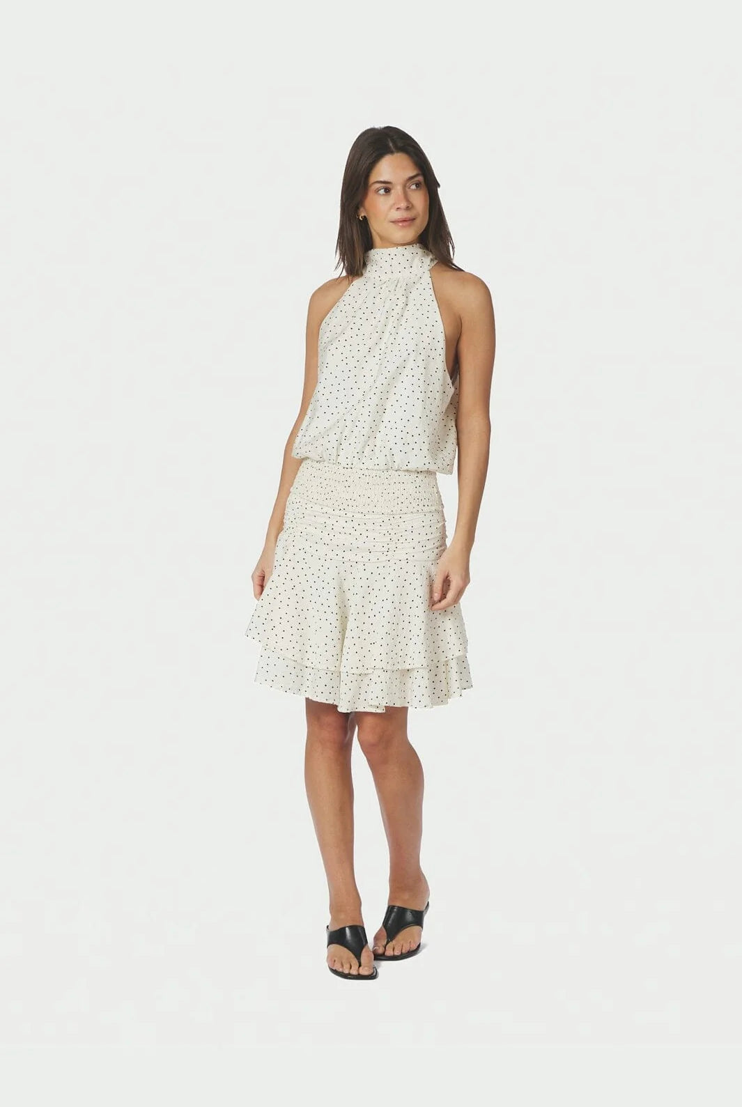 Janie Mini Dot Nederdel - Off White - Skjørt - Helt Dilla AS