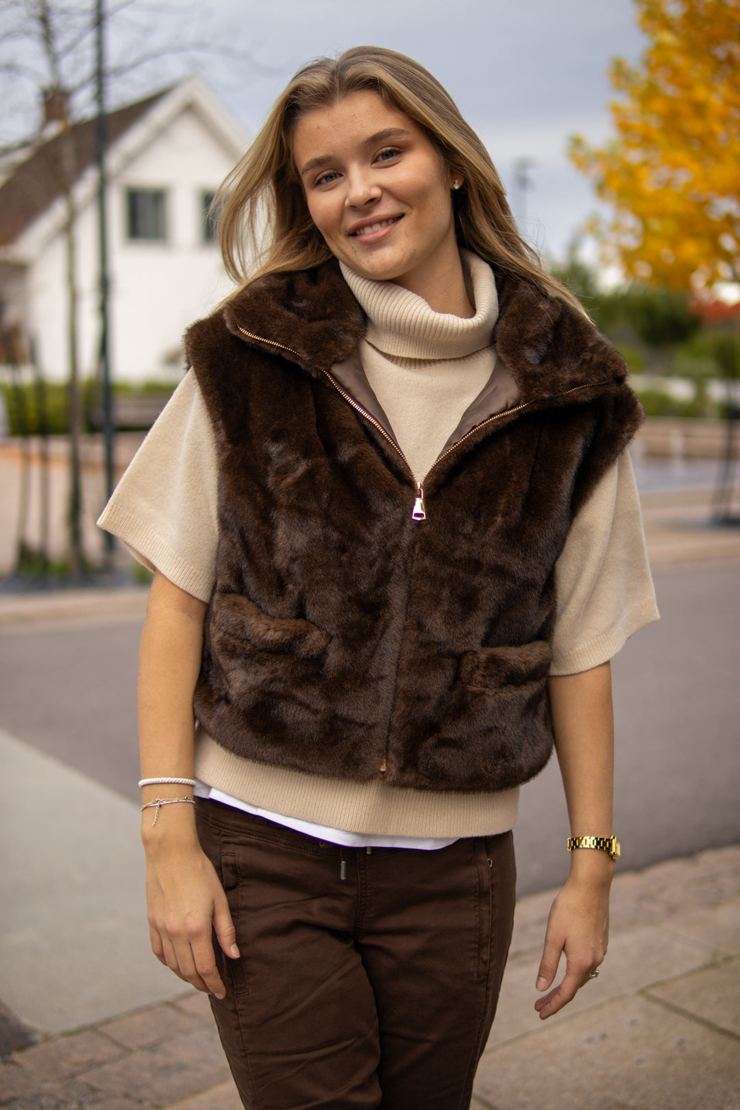 St. Moritz Fuskepels vest - Vest - Helt Dilla AS