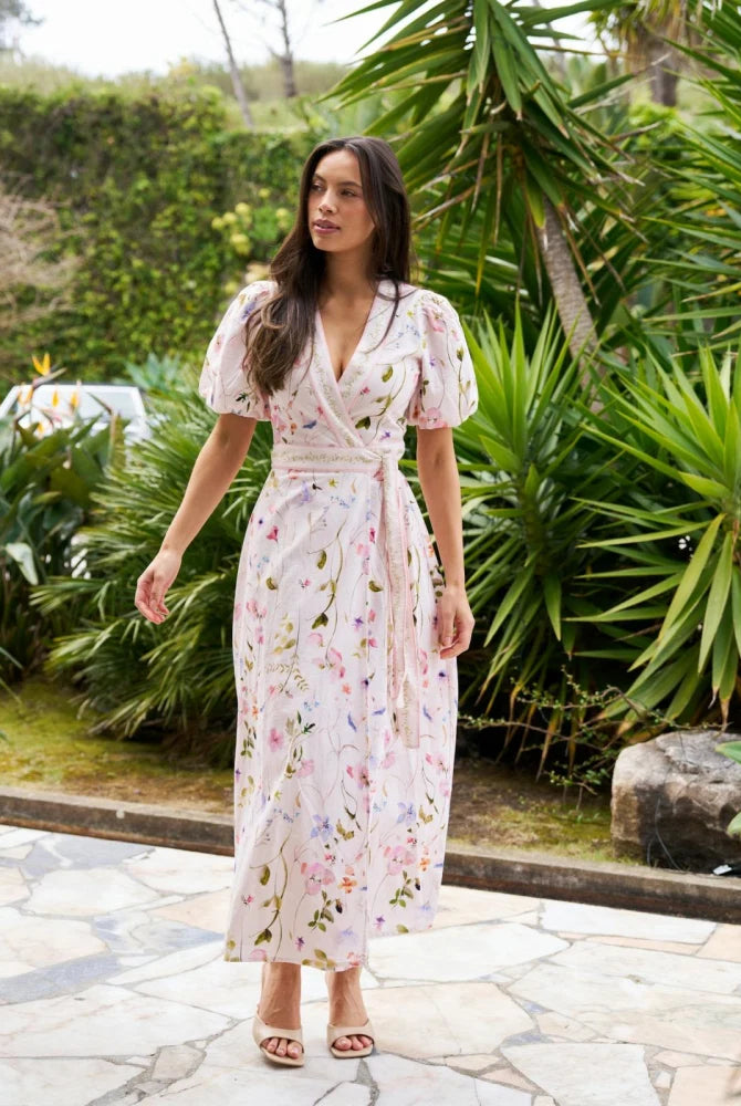Clarine Flower Dress - Off White - Kjoler - Helt Dilla AS
