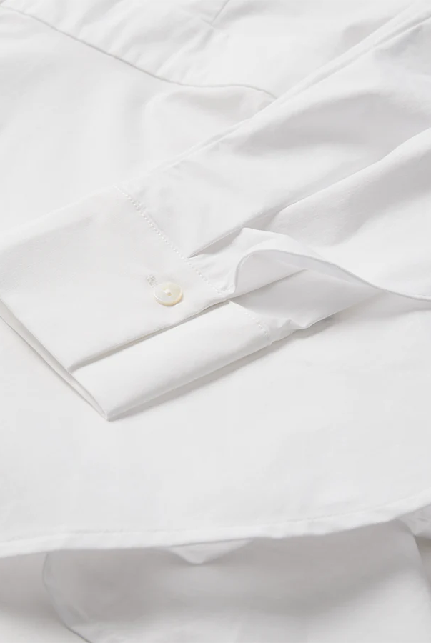 CM Poppi Open-Back Shirt - Bright White - Skjorter - Helt Dilla AS