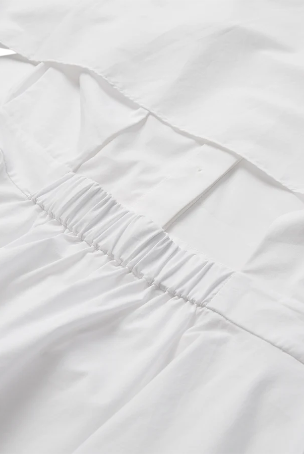CM Poppi Open-Back Shirt - Bright White - Skjorter - Helt Dilla AS