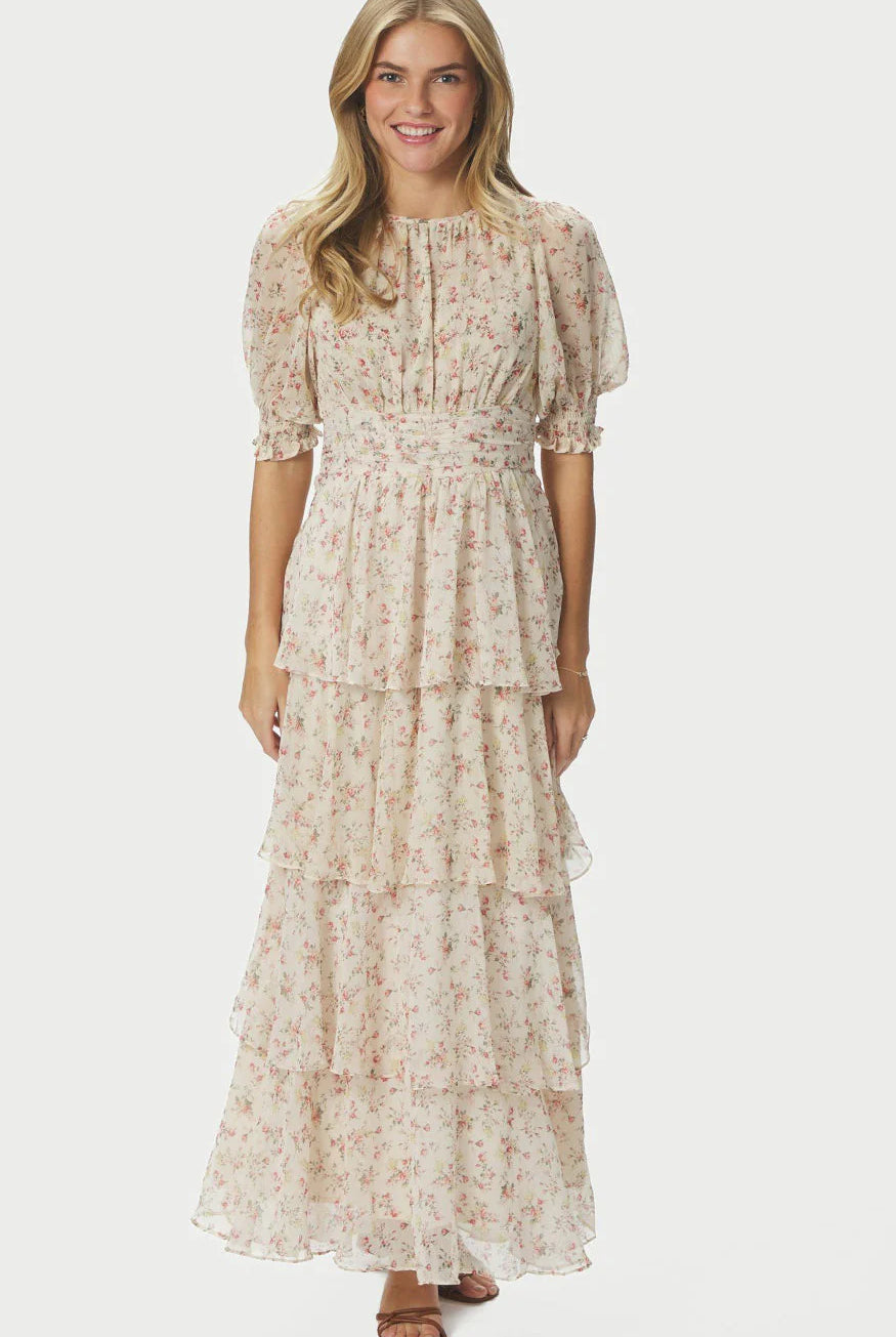 Sable Meadow Printed Dress - Creme - Kjoler - Helt Dilla AS