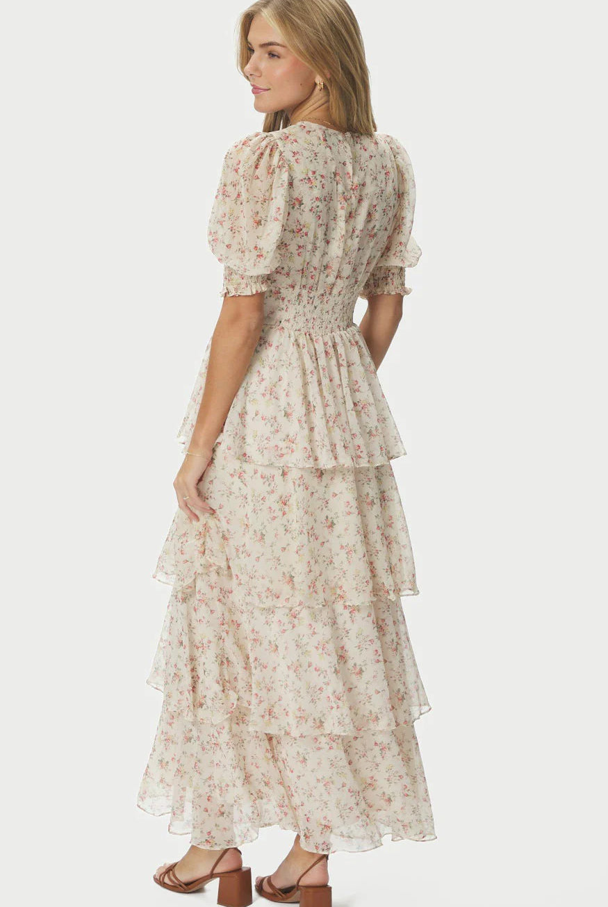 Sable Meadow Printed Dress - Creme - Kjoler - Helt Dilla AS