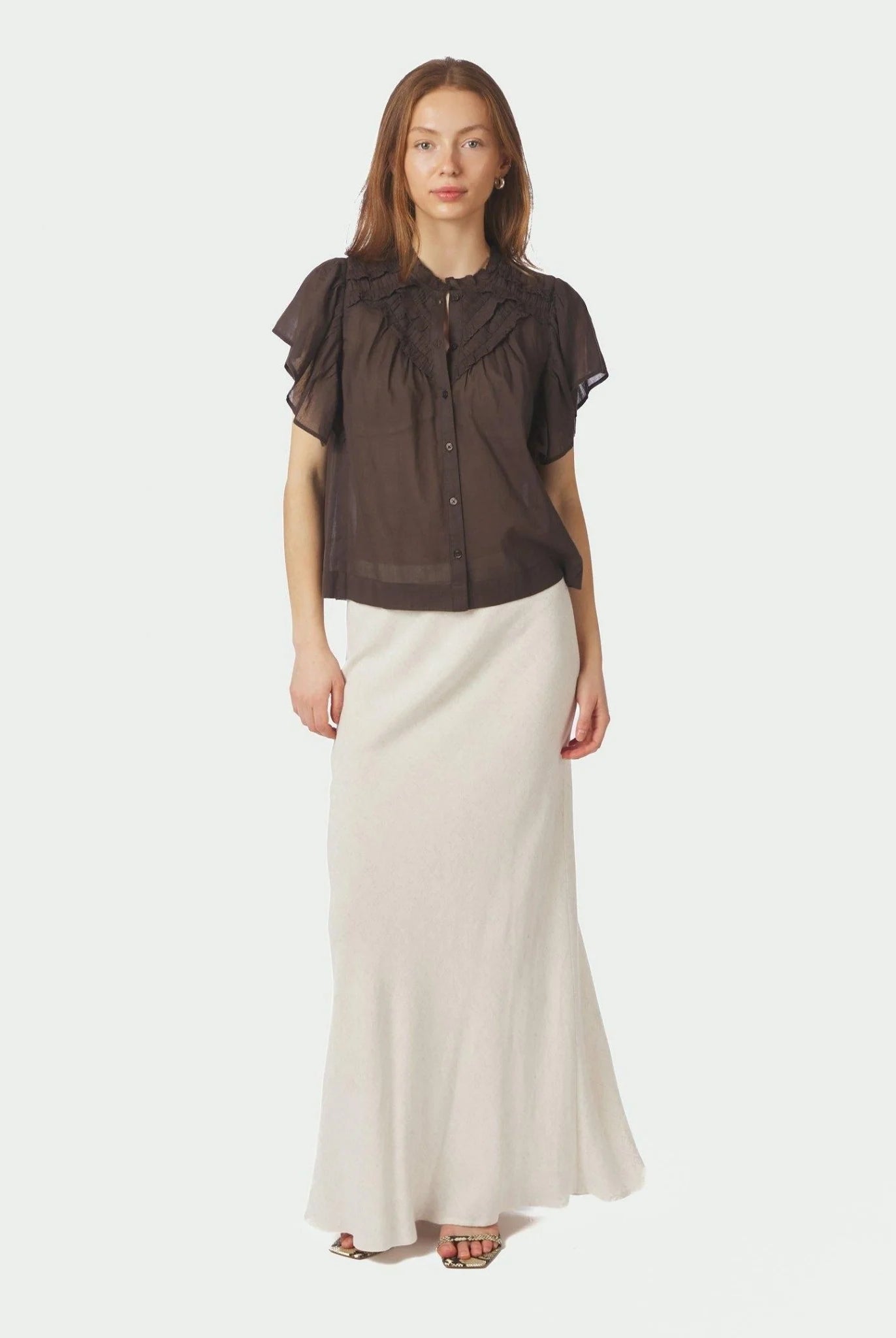 Vinsa S Volie Top - Dark Brown - Topp - Helt Dilla AS