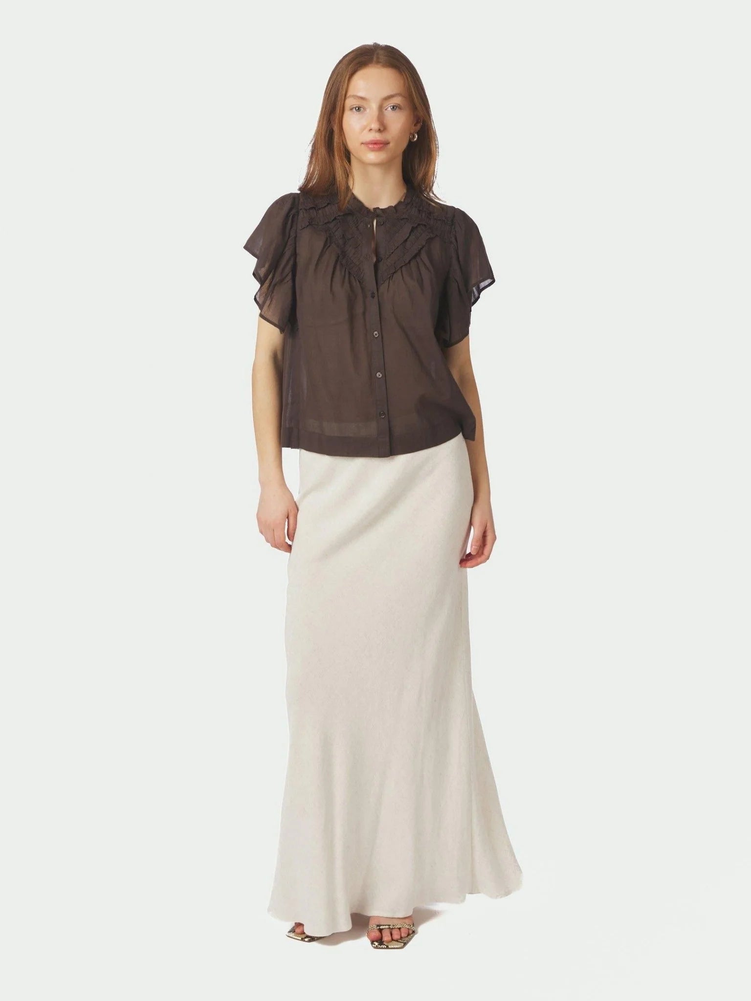 Vinsa S Volie Top - Dark Brown - Topp - Helt Dilla AS