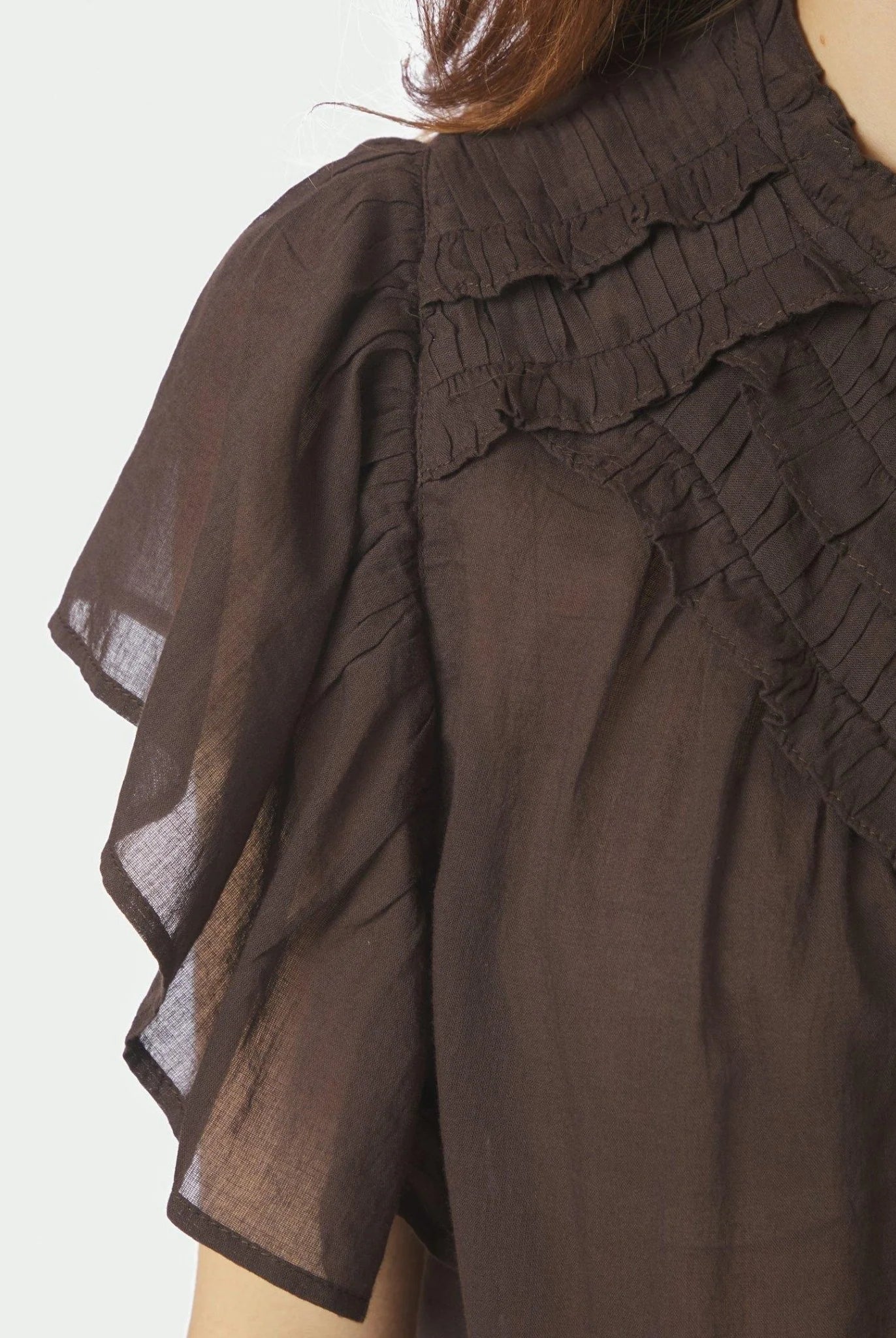 Vinsa S Volie Top - Dark Brown - Topp - Helt Dilla AS