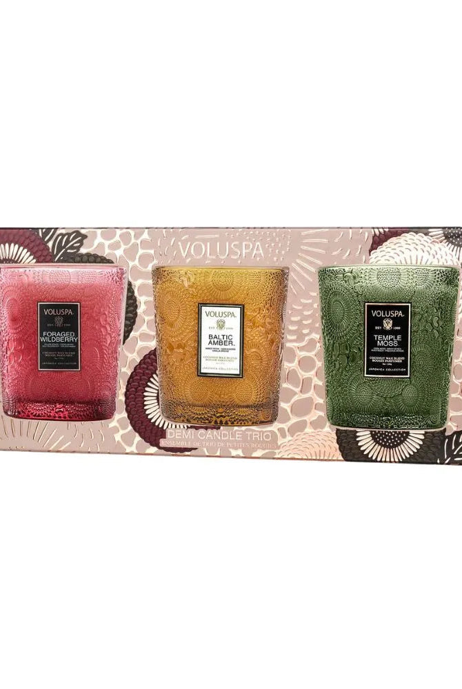 Candle Trio Gift Set – Holiday Edition - Tilbehør - Helt Dilla AS