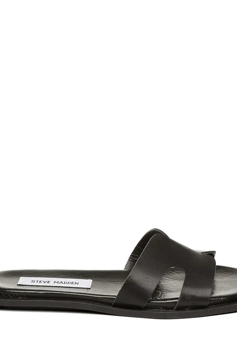 Sofia Slide - Black Leather - Sko - Helt Dilla AS