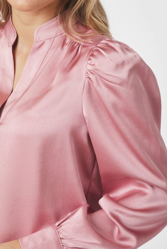 Rosslyn Heavy Sateen Blouse - Evening Rose - Bluser - Helt Dilla AS