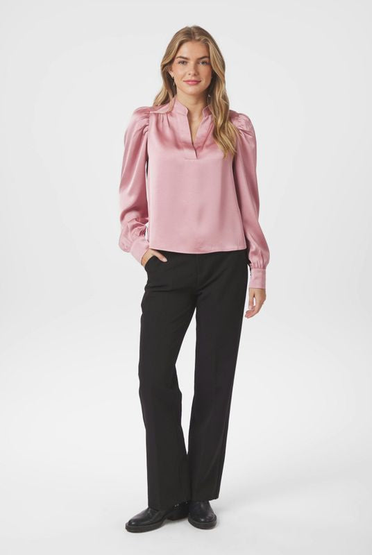 Rosslyn Heavy Sateen Blouse - Evening Rose - Bluser - Helt Dilla AS