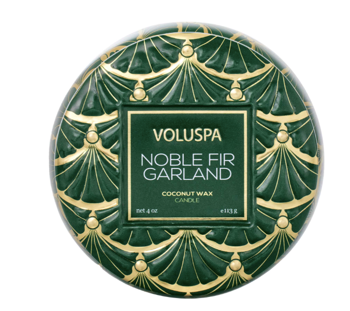 Noble Fir Garland Mini Tin Candle - Tilbehør - Helt Dilla AS