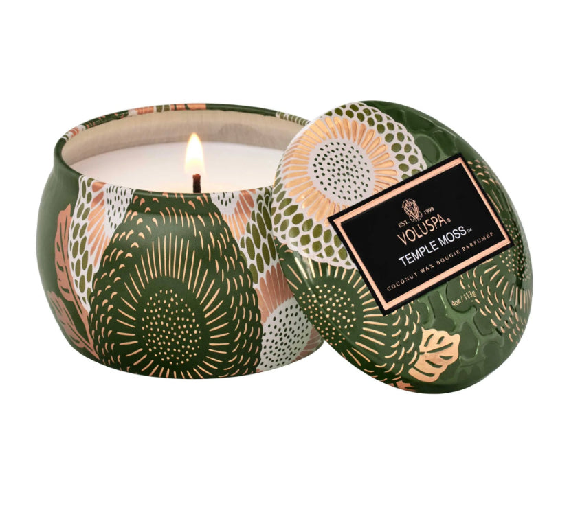 Temple Moss Mine Tin Candle - Tilbehør - Helt Dilla AS