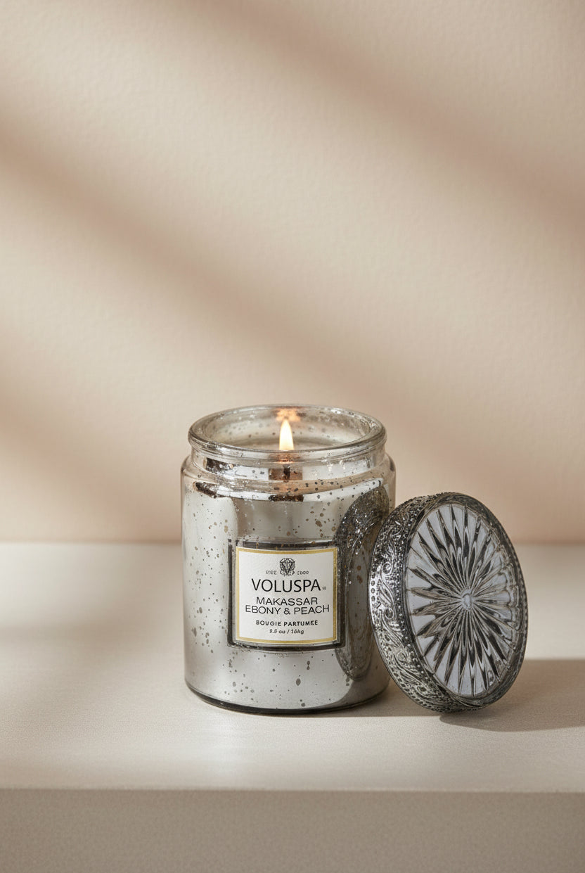 Makassar ebony & peach glass 100 timer - Helt Dilla AS