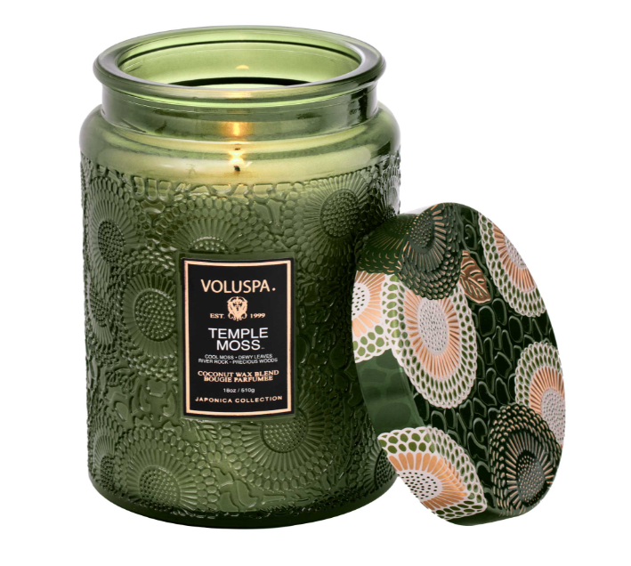 Temple Moss Large Jar Candle 18oz - Tilbehør - Helt Dilla AS