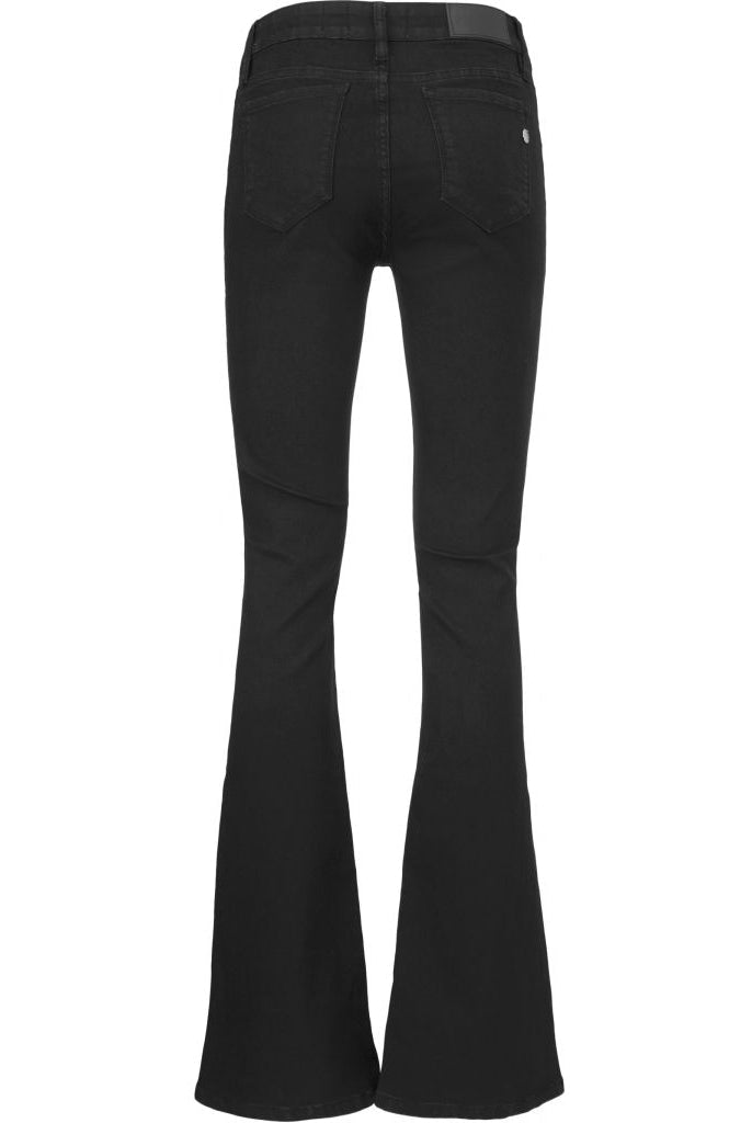 Marija flare swan deep black - Jeans - Helt Dilla AS