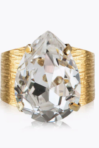 Classic Drop Ring / crystal - Helt Dilla AS
