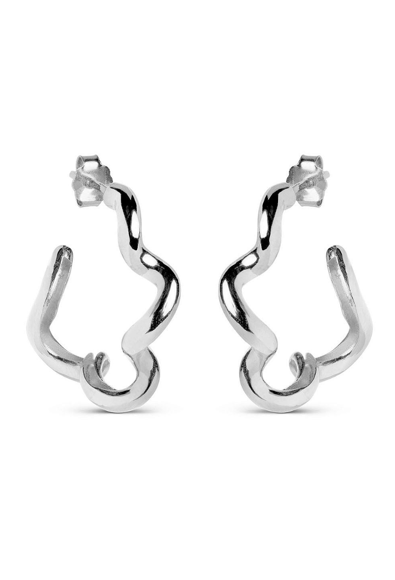 Curly Hoop - Silver - Tilbehør - Helt Dilla AS