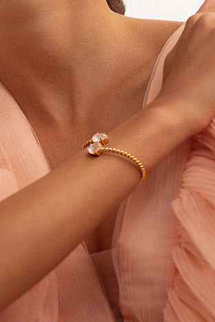 Mini Drop Bracelet / Ivory cream delite - Tilbehør - Helt Dilla AS