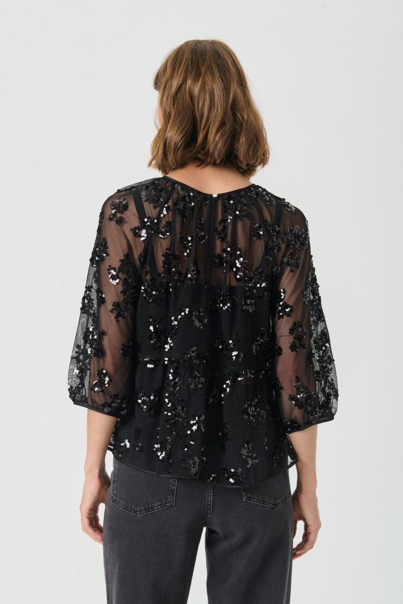 Vivian bluse - black - Bluser - Helt Dilla AS