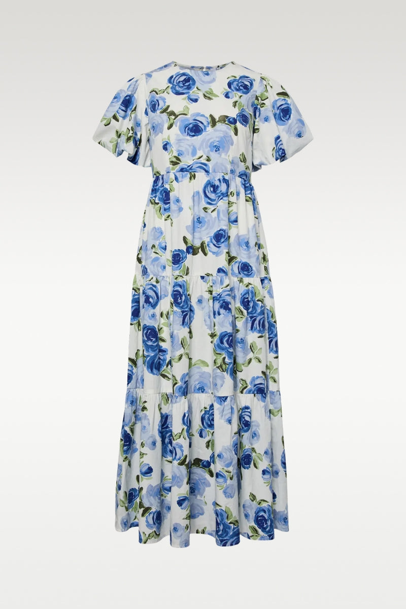 YasColea SS Ankle Dress - Star White / Emula - Kjoler - Helt Dilla AS